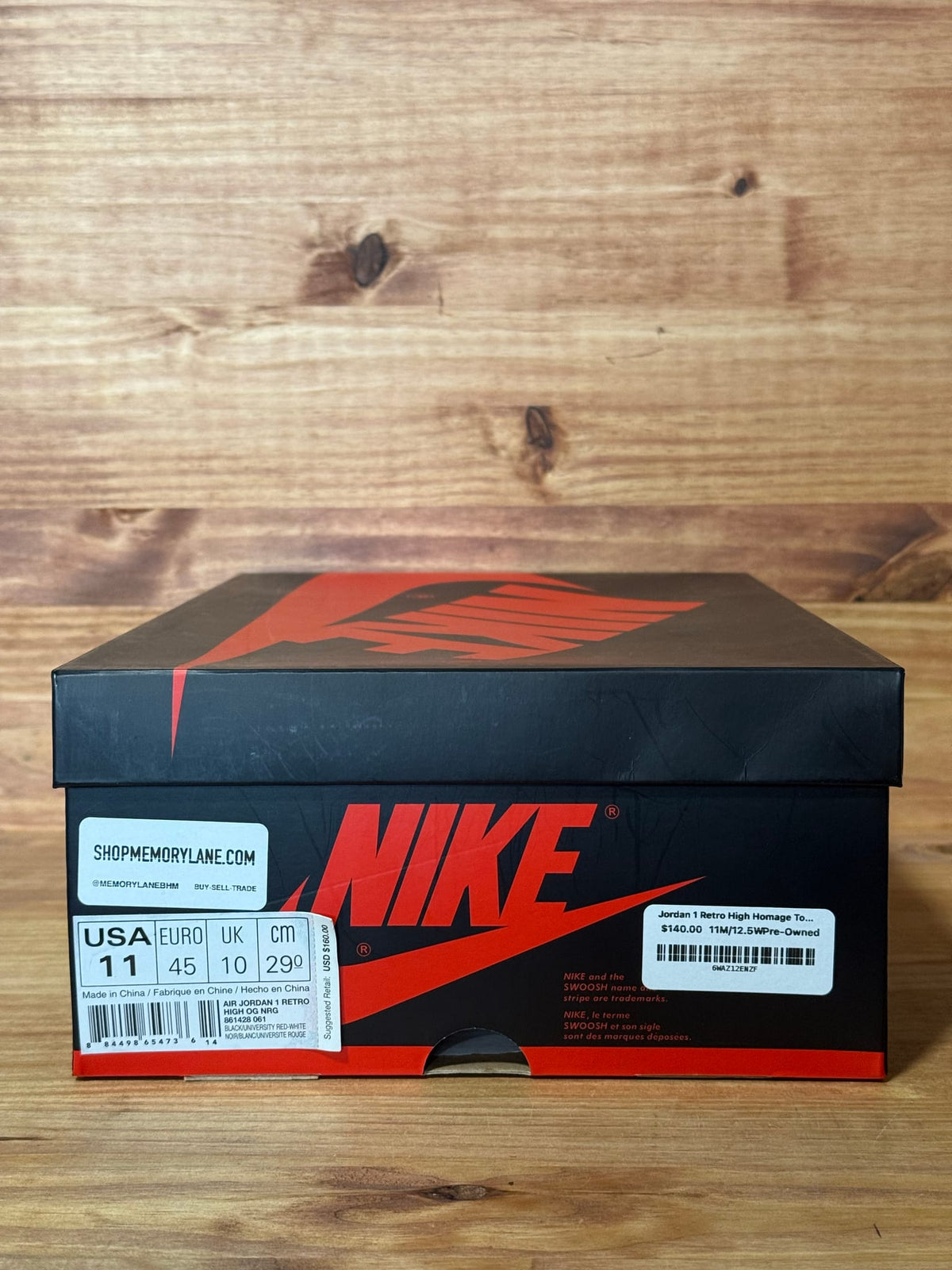 Jordan 1 Retro High Homage To Home (Non-numbered) - Size 11
