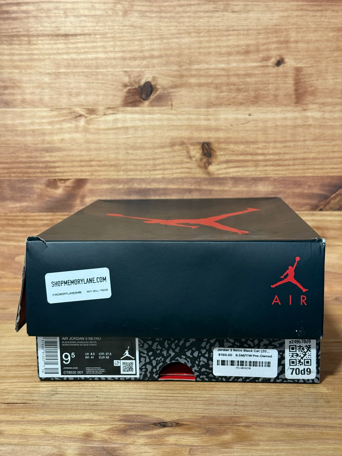 Jordan 3 Retro Black Cat (2025)
