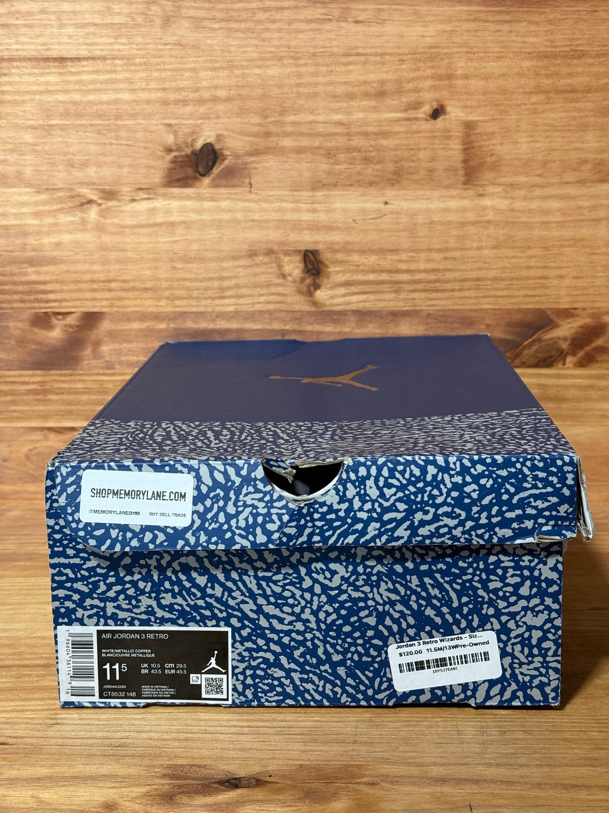 Jordan 3 Retro Wizards - Size 11.5