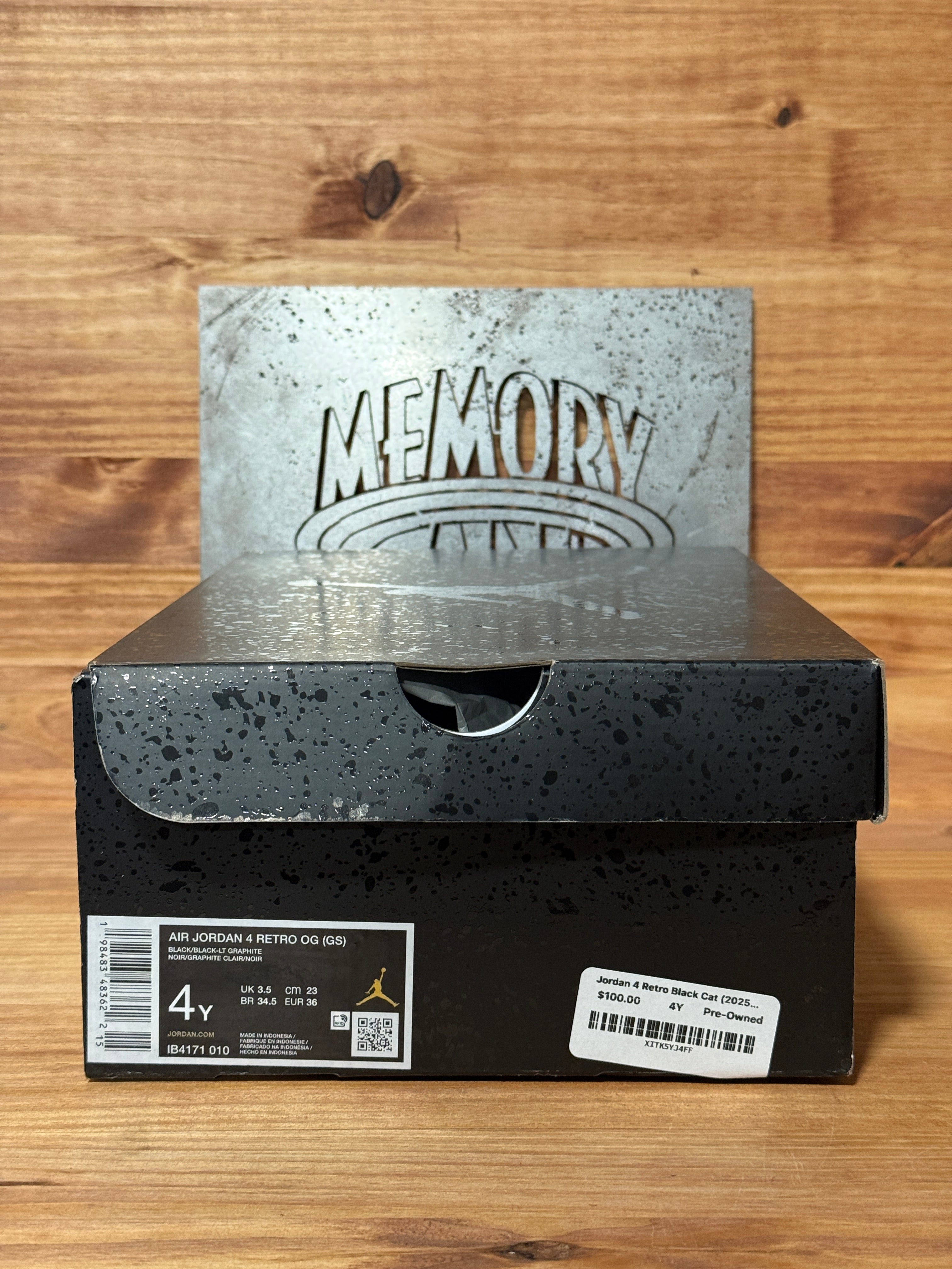 Jordan 4 Retro Black Cat (2025) (GS)