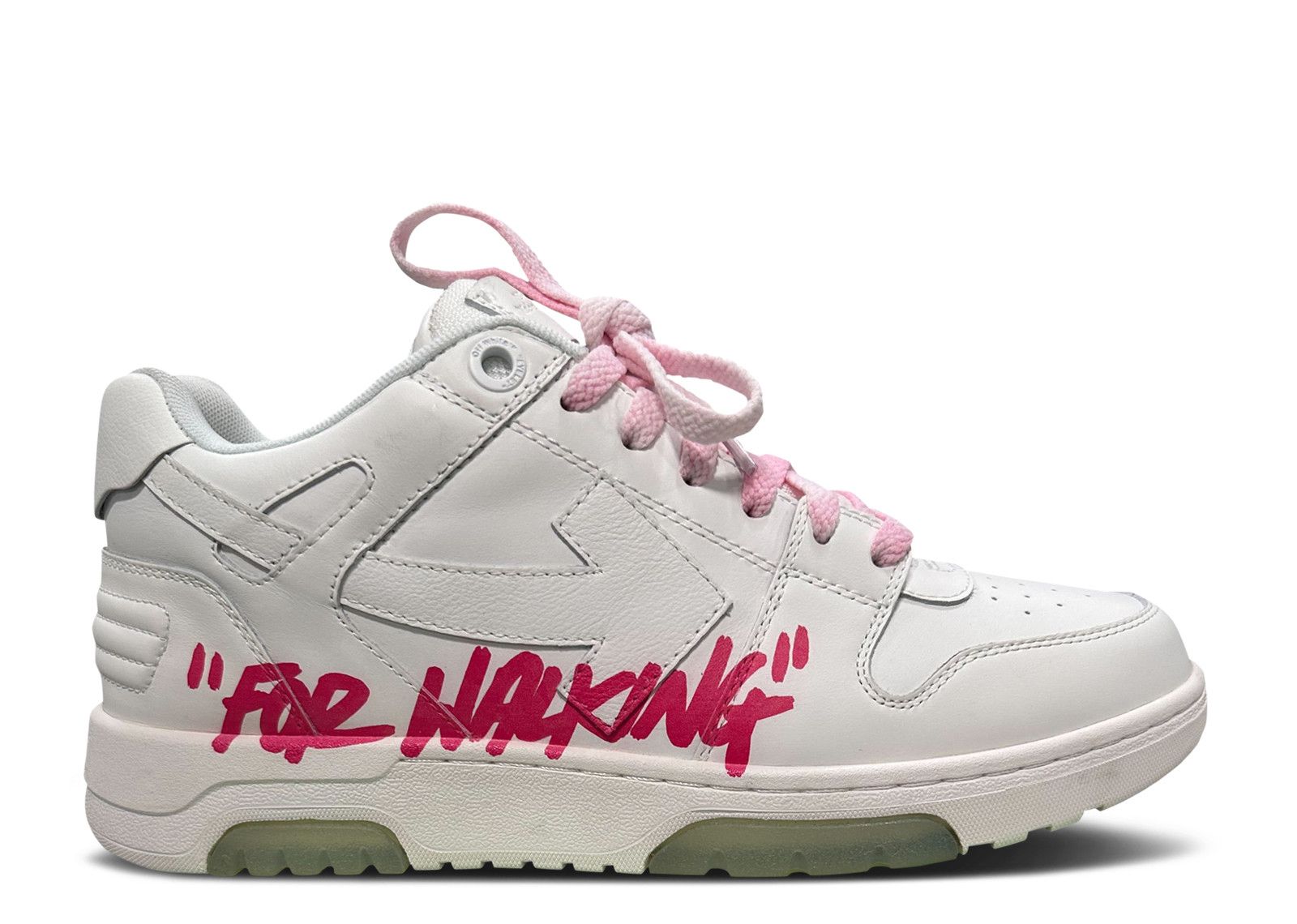 Off-White Out of Office For Walking - White Fuchsia