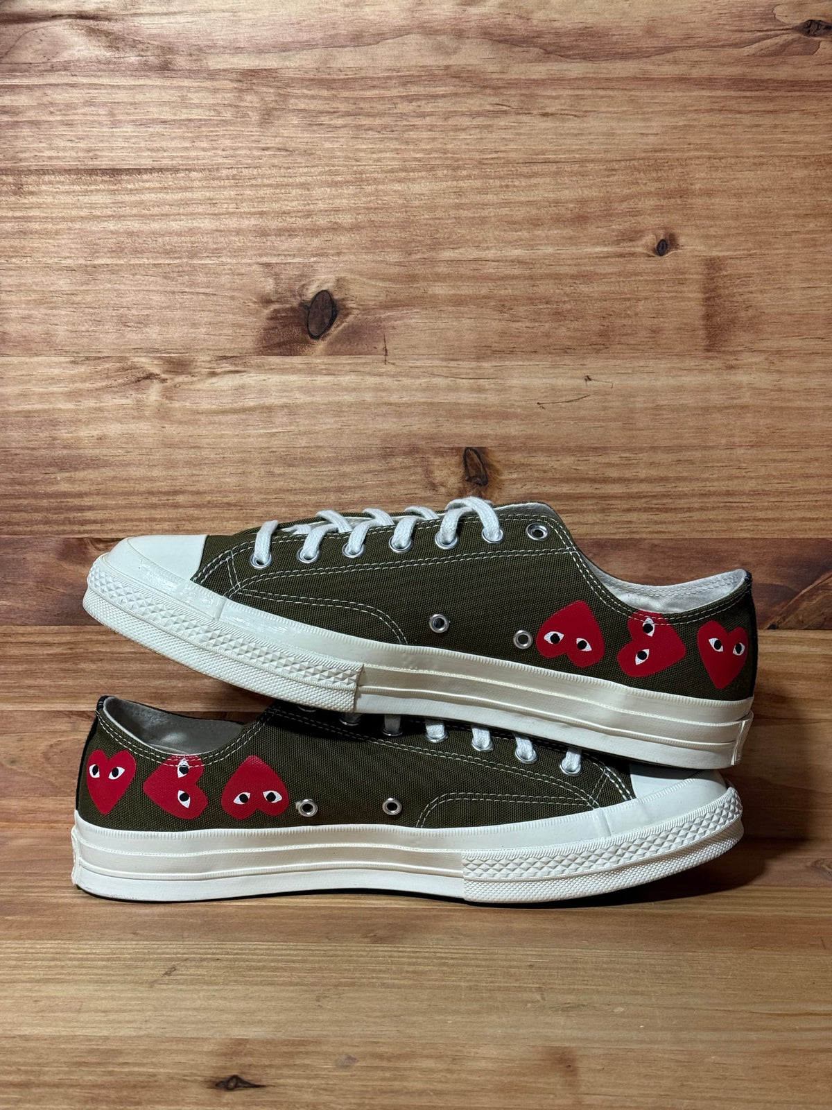 Converse Chuck Taylor All Star 70 Ox Comme des Garcons Multi Heart Green - Size 11