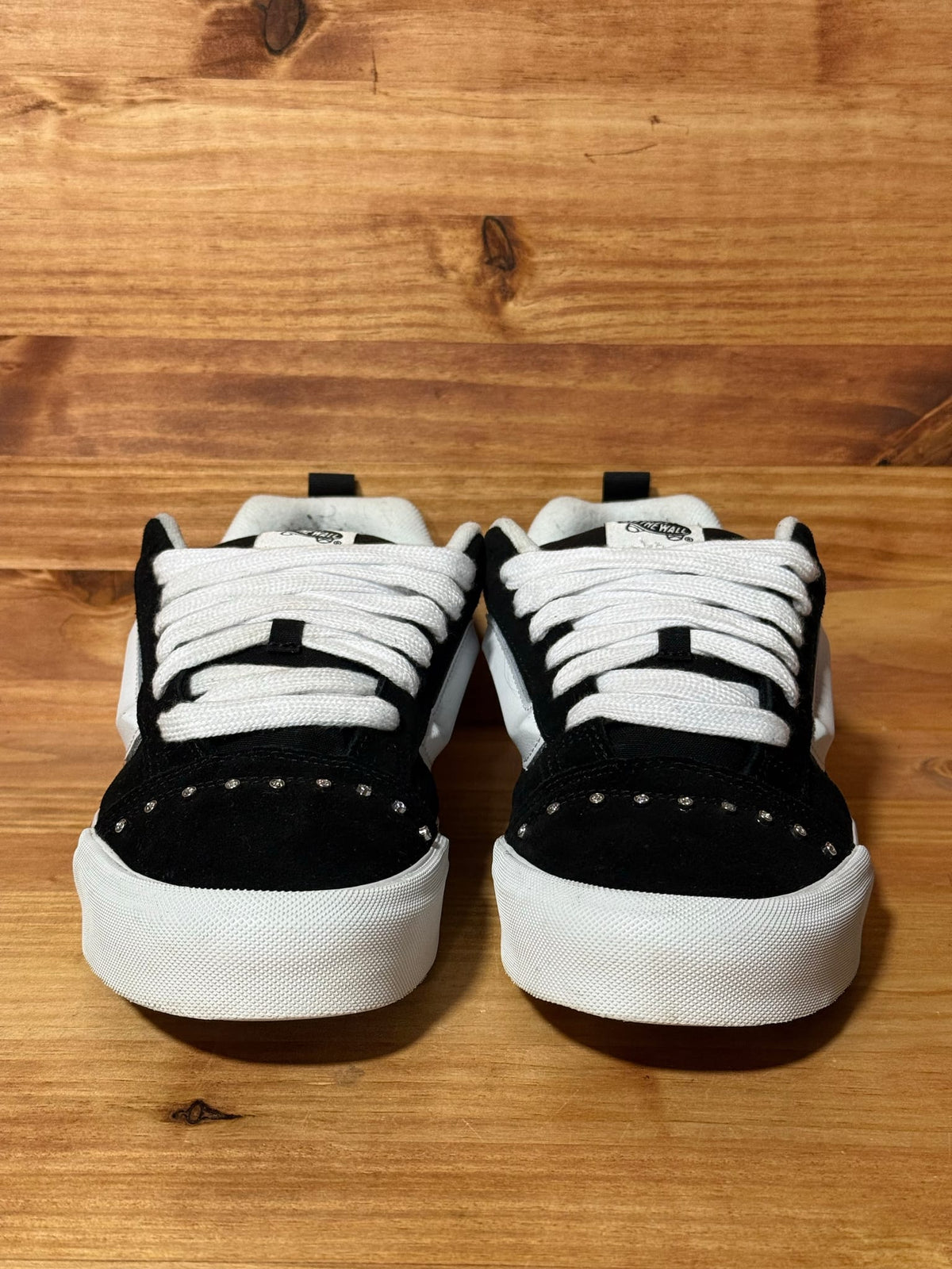 Vans Knu Skool Rhinestone Studs Black White - Size 10.5