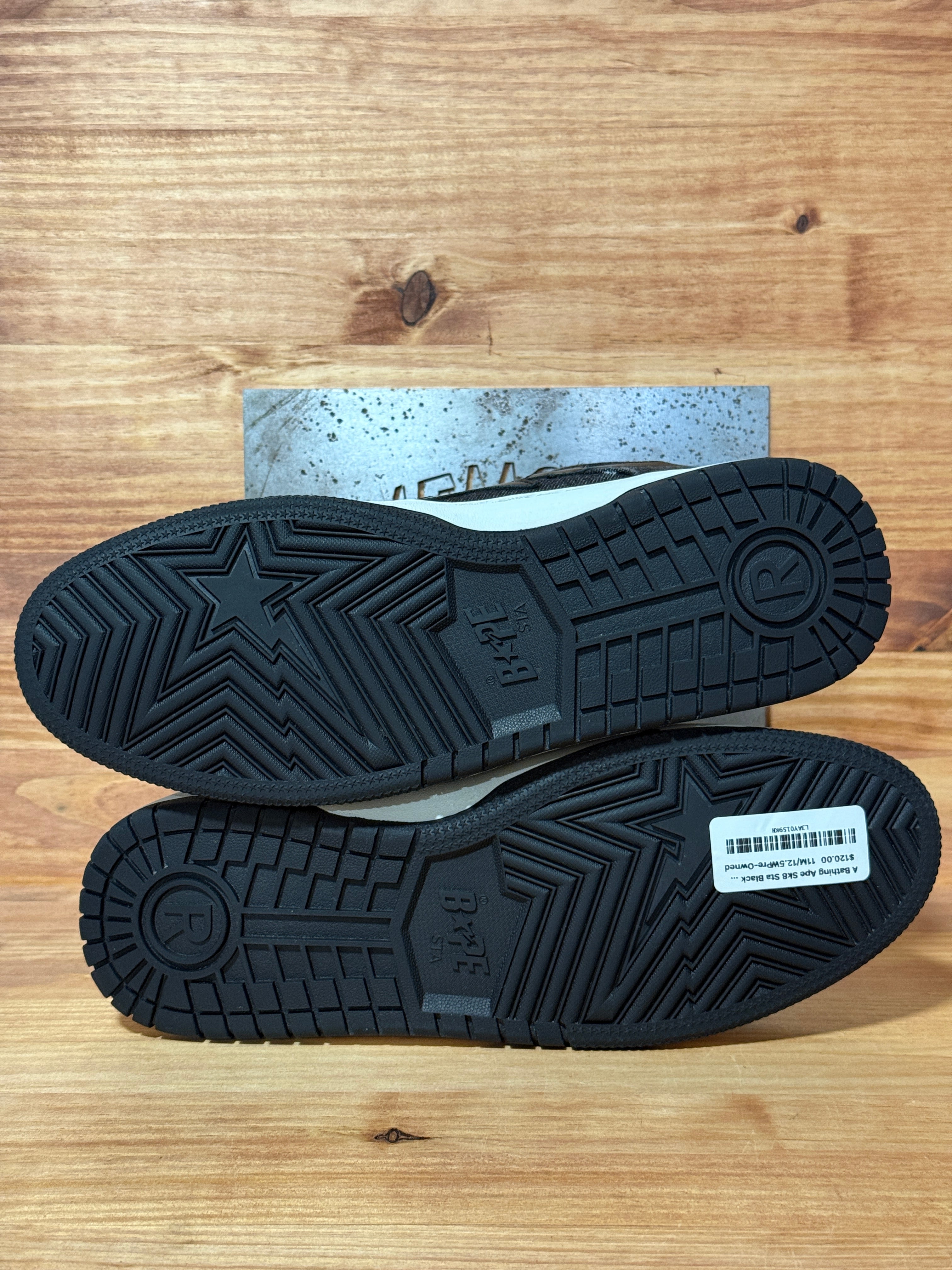A Bathing Ape Sk8 Sta Black Denim