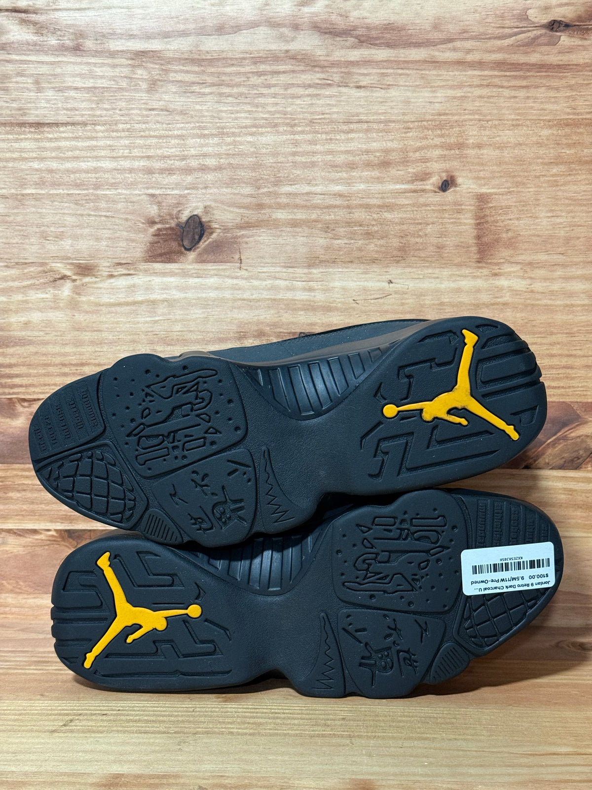Jordan 9 Retro Dark Charcoal University Gold
