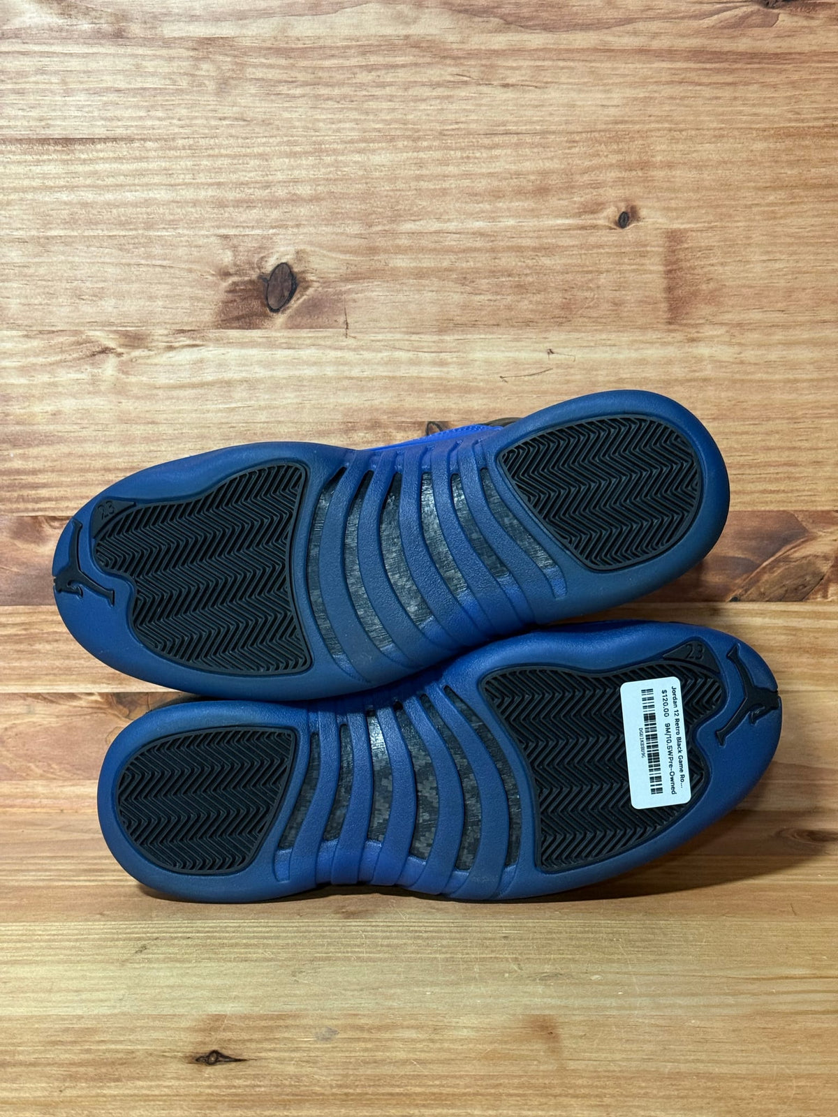 Jordan 12 Retro Black Game Royal - Size 9