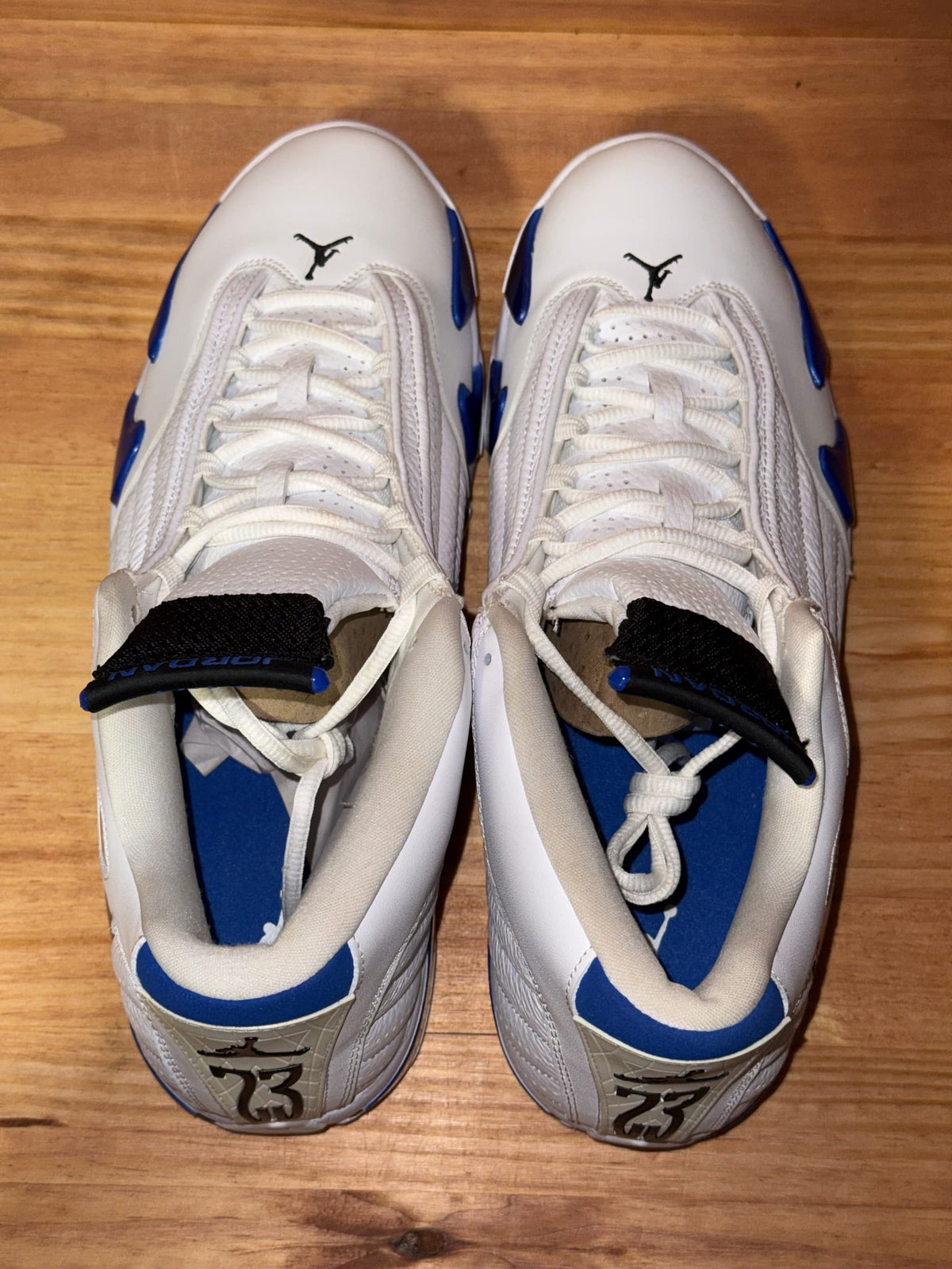 Jordan 14 Retro White Hyper Royal - Size 13