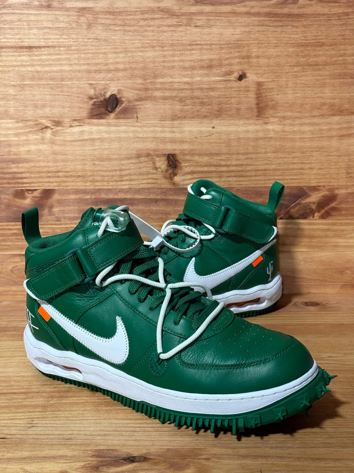 Nike Air Force 1 Mid Off-White Pine Green - Size  12