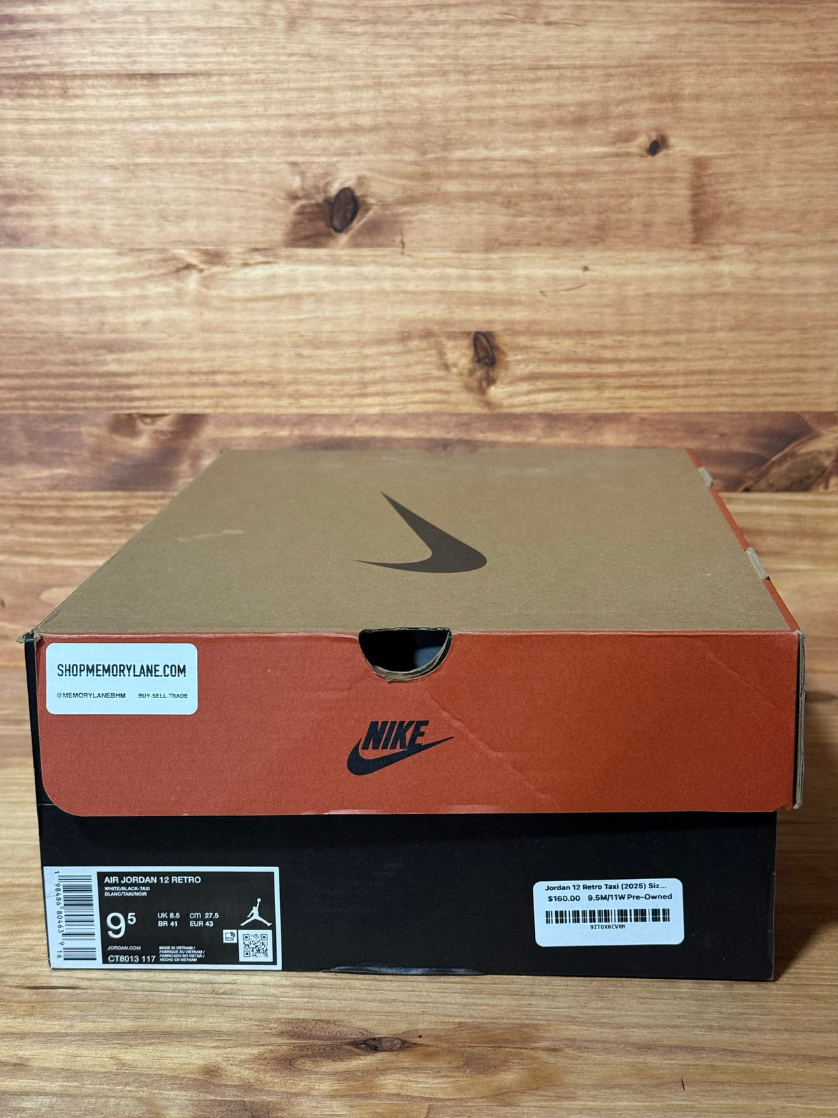 Jordan 12 Retro Taxi (2025) Size 9.5