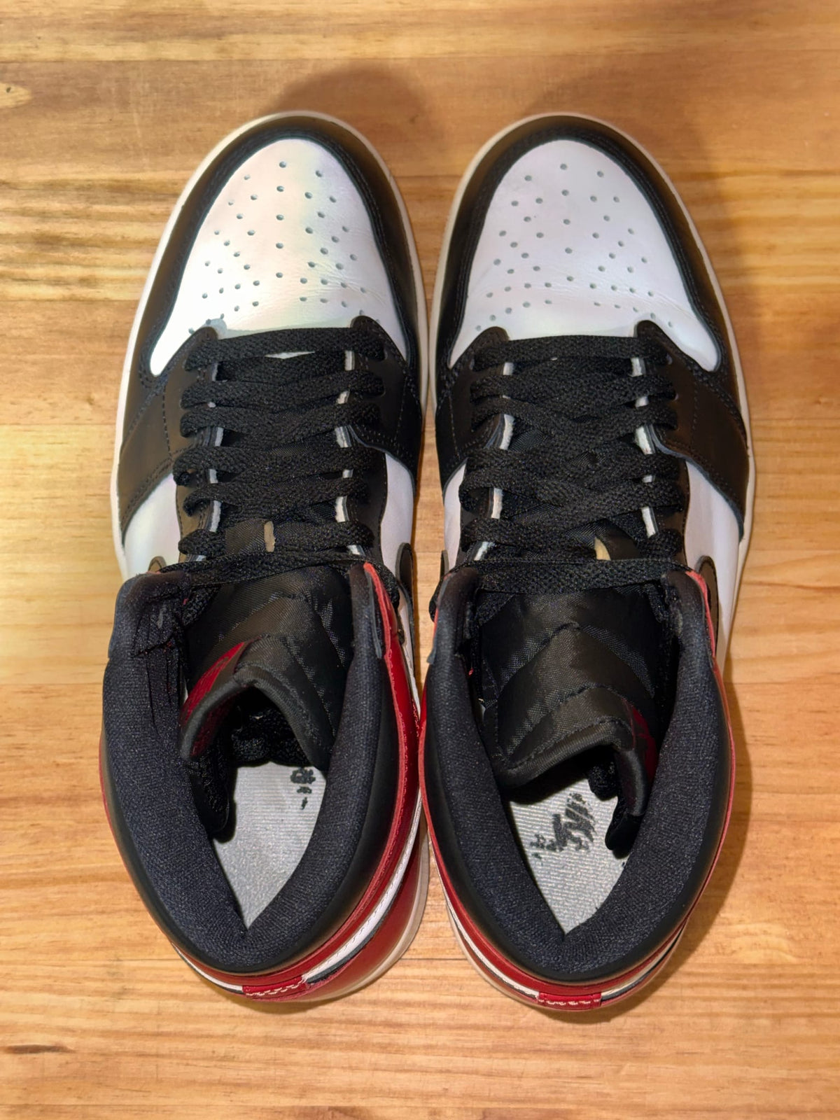 Jordan 1 Retro High OG Black Toe Reimagined - Size 10.5