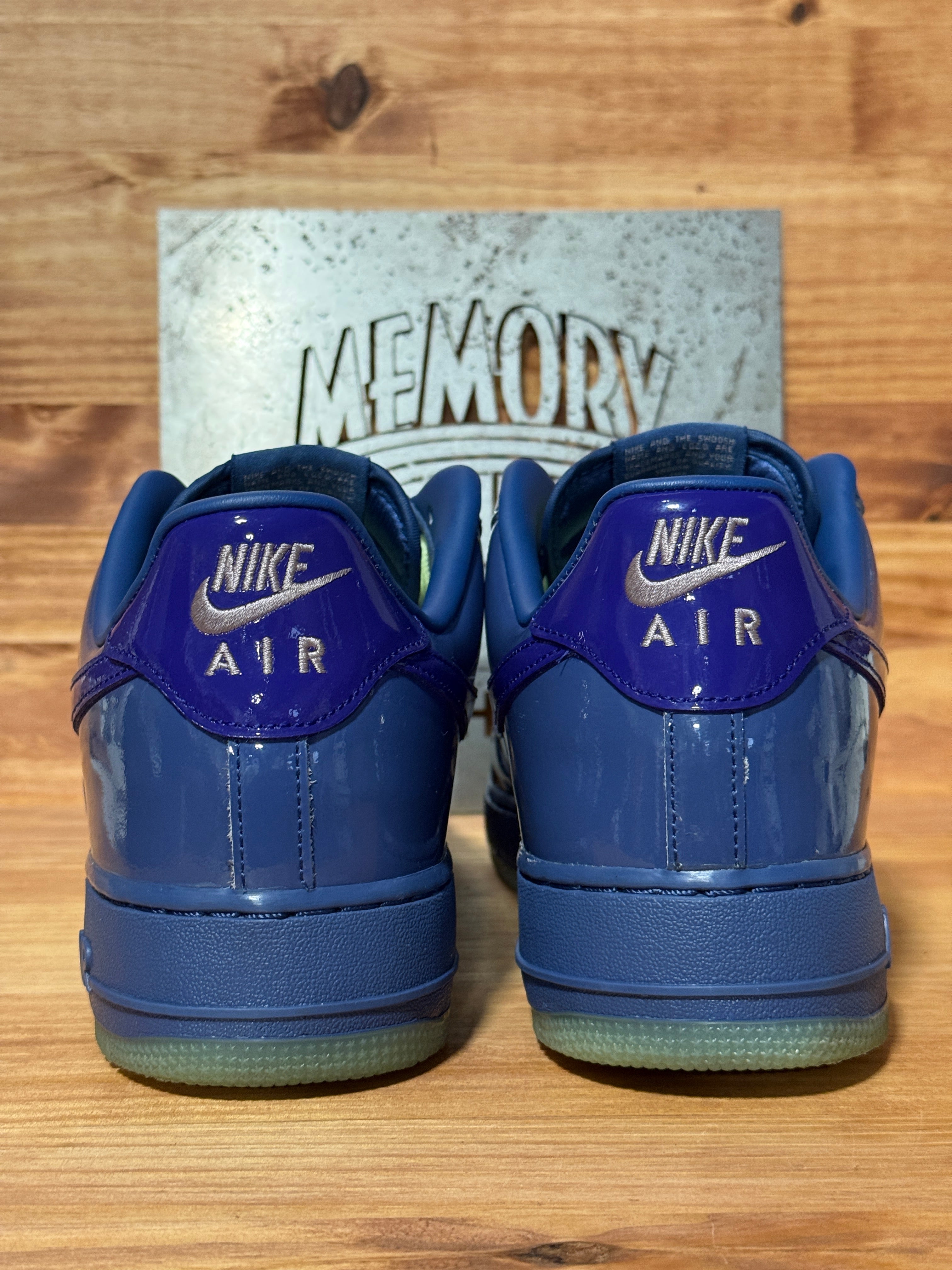 Nike Air Force 1 Low Patent Leather Mystic Navy Grape Ice
