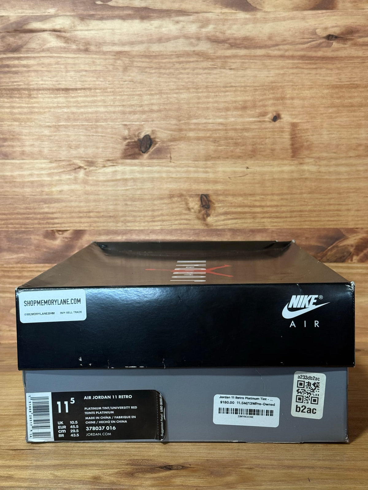 Jordan 11 Retro Platinum Tint - Size 11.5