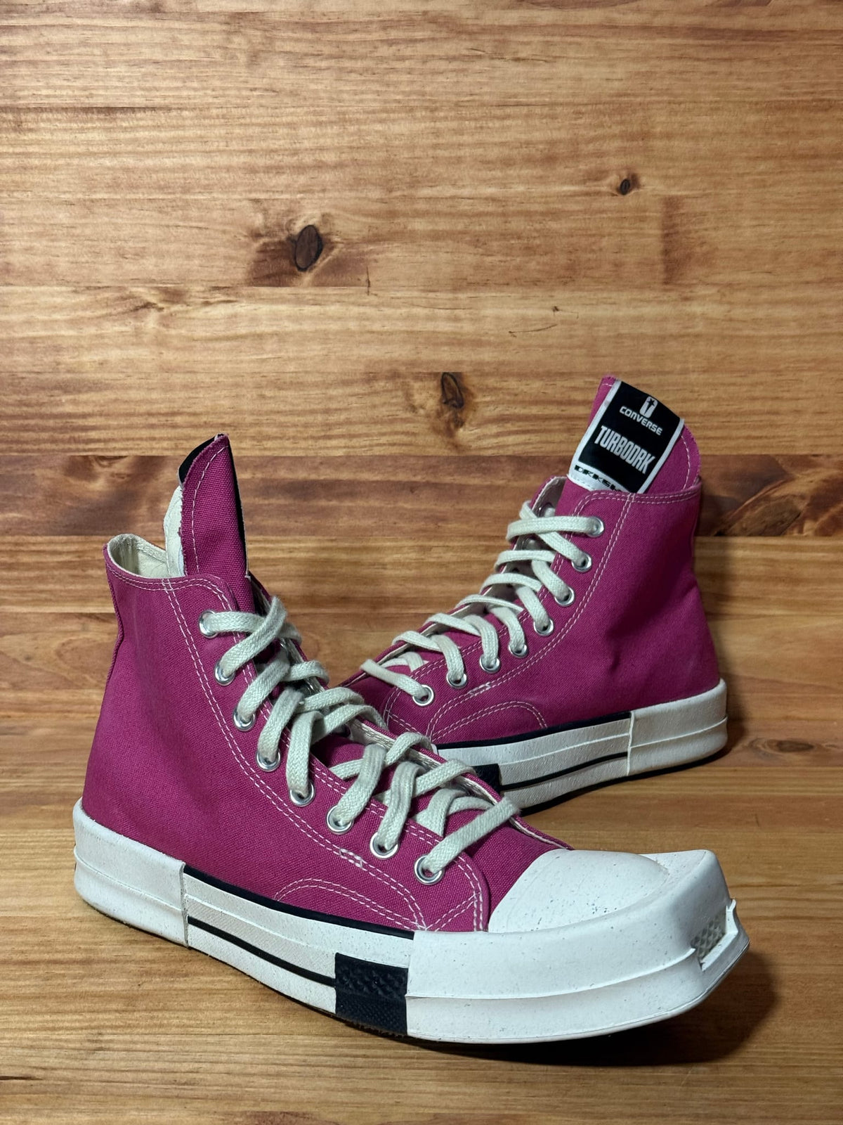 Converse TURBODRK Laceless Chuck Taylor All Star 70 Hi Rick Owens DRKSHDW Cactus Flower Pink