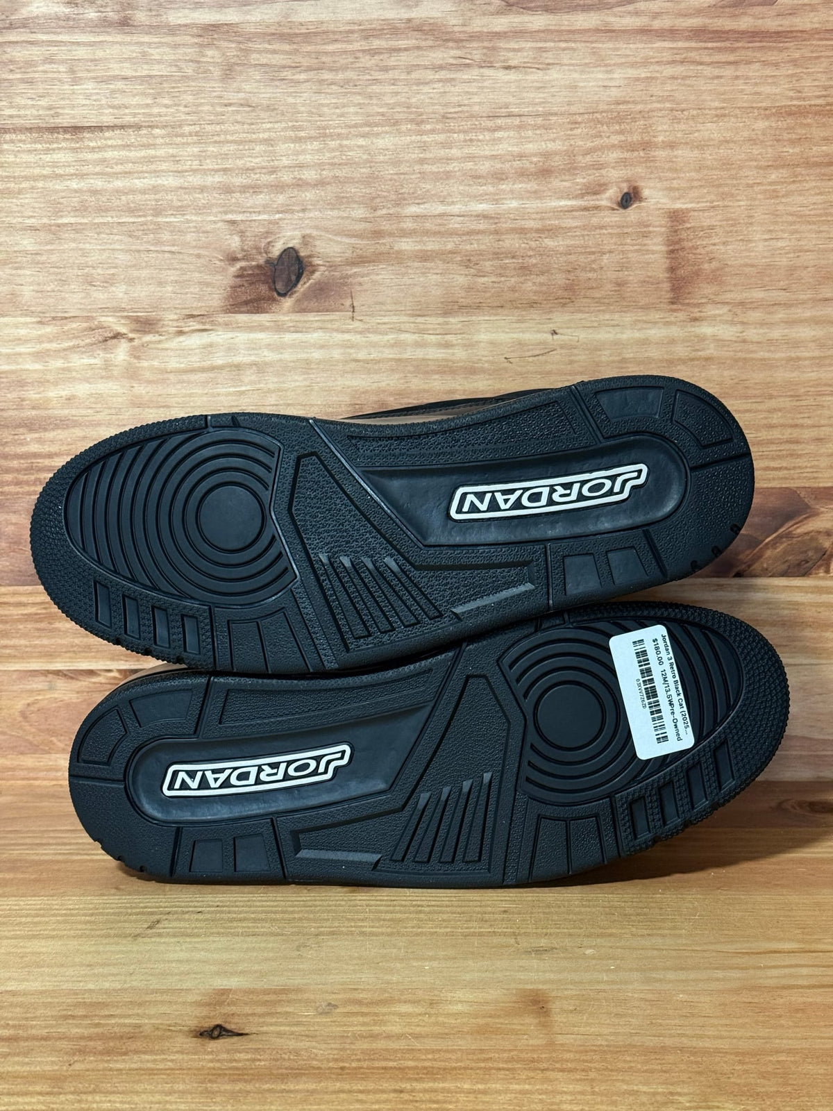 Jordan 3 Retro Black Cat (2025) - Size 12