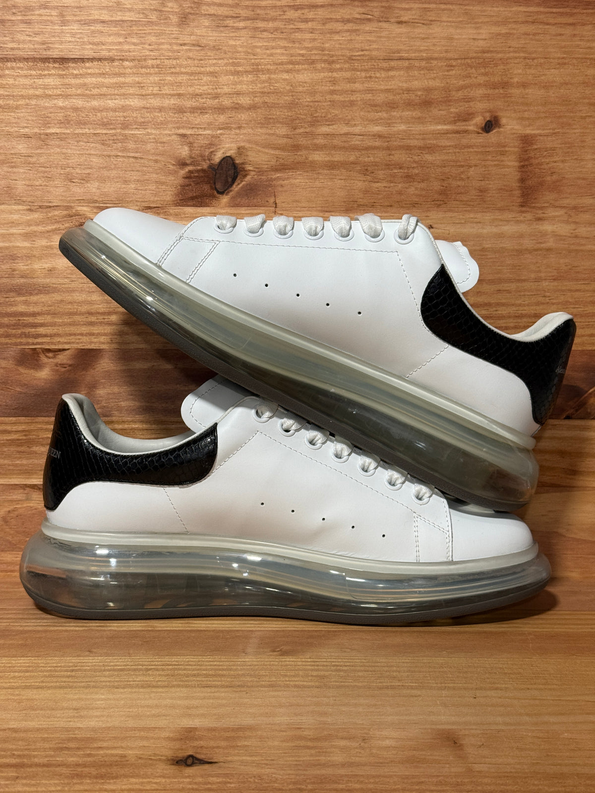 Alexander McQueen Oversized Sneaker 'Transparent Sole - Snakeskin'
