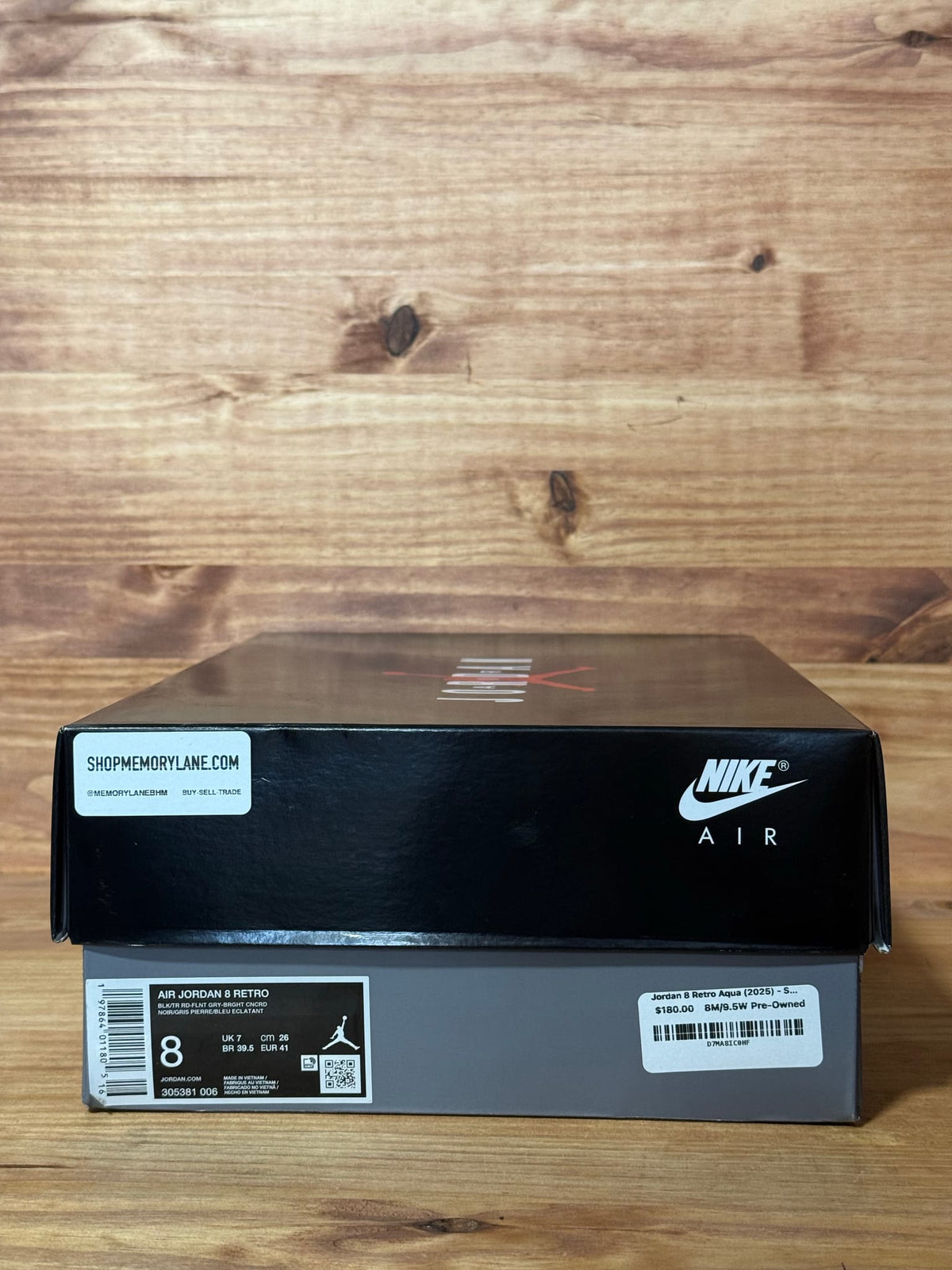 Jordan 8 Retro Aqua (2025) - Size 8