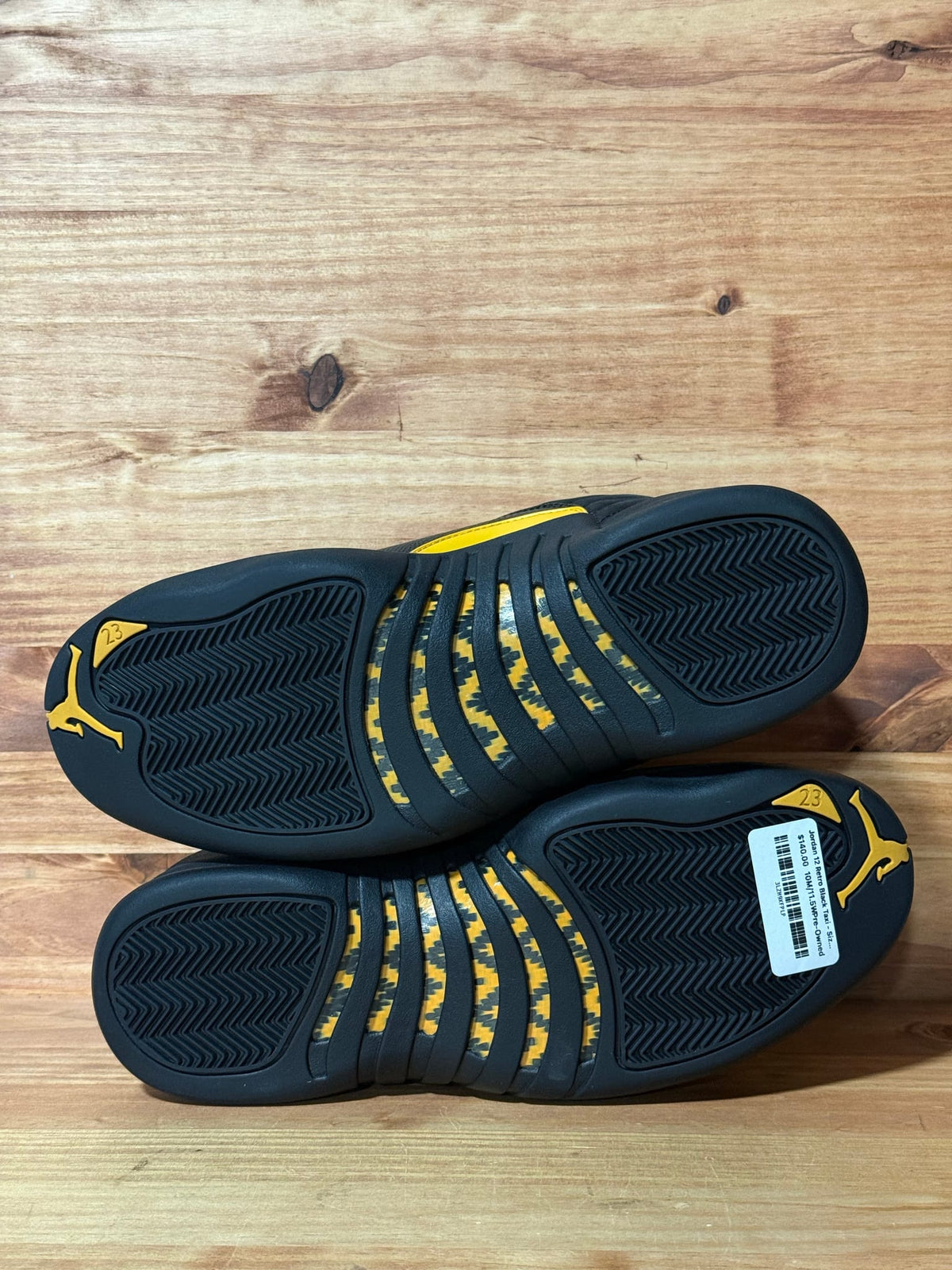 Jordan 12 Retro Black Taxi - Size 10