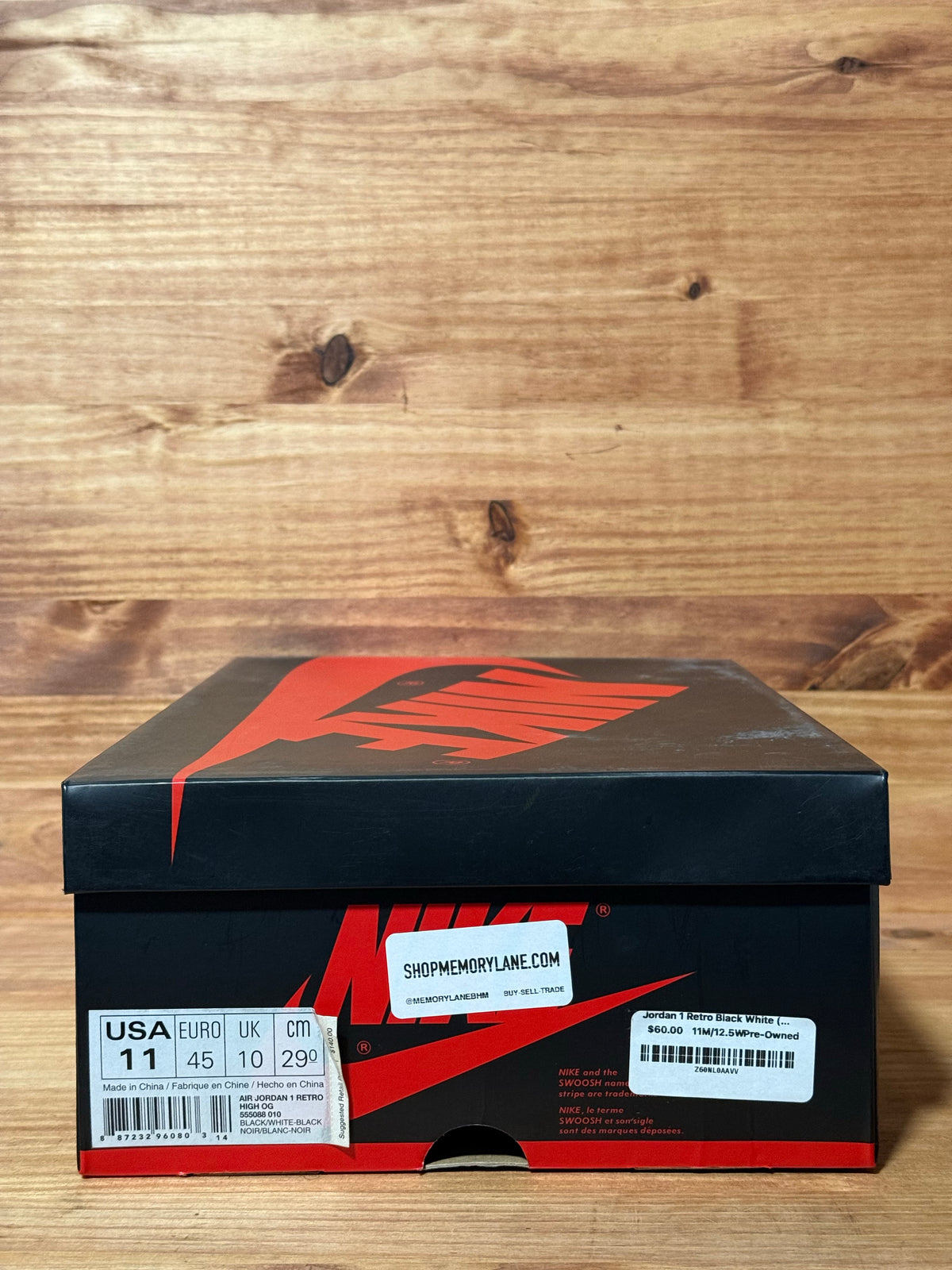Jordan 1 Retro Black White (2014)