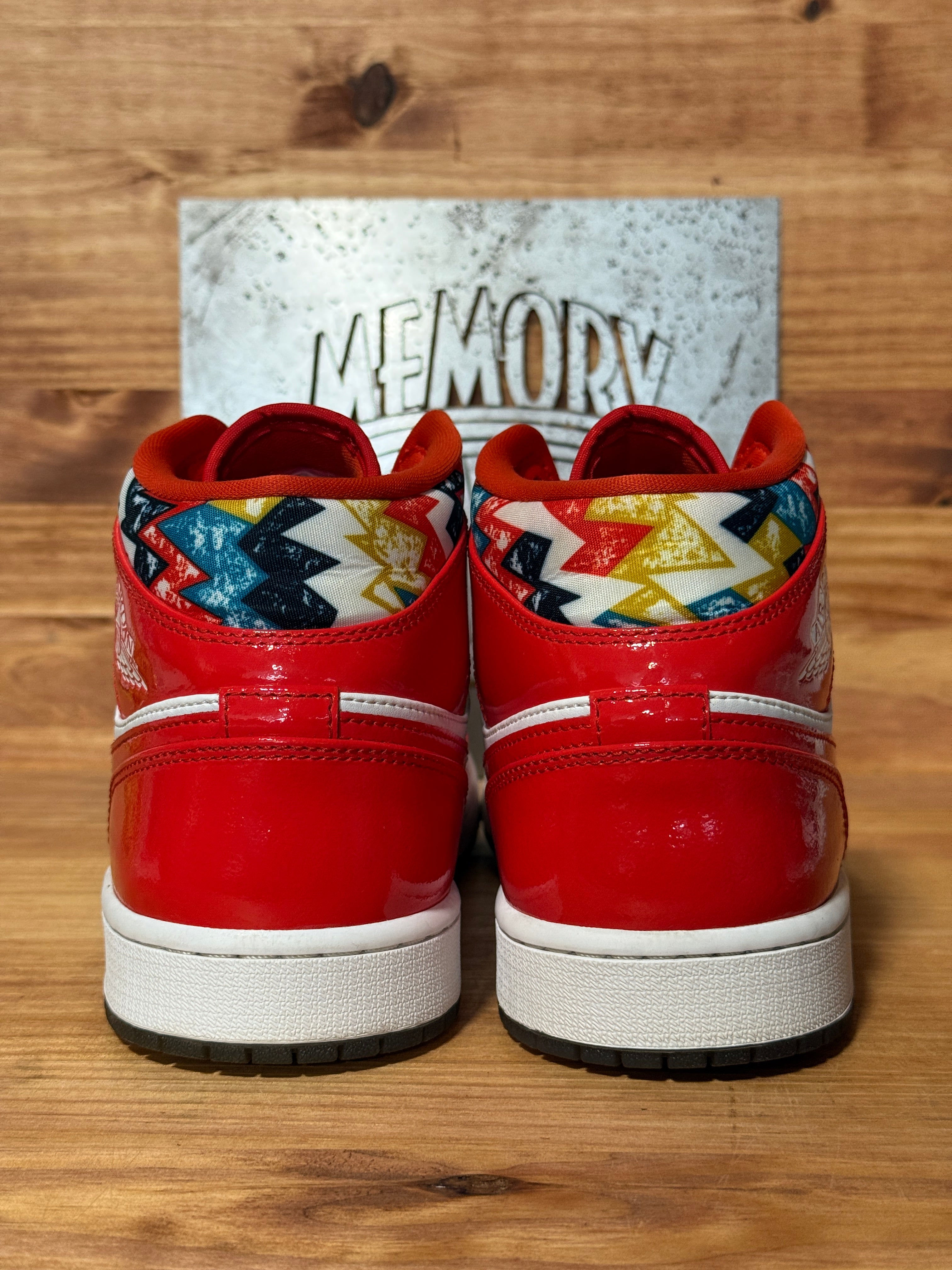 Jordan 1 Mid Barcelona Sweater Red Patent