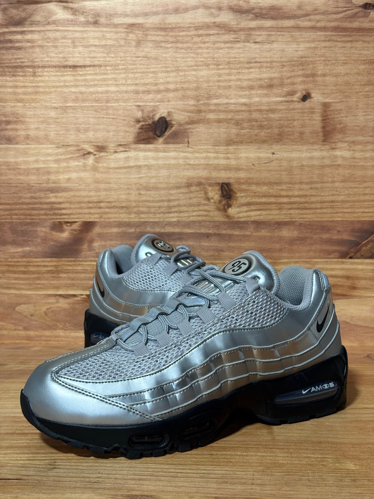 Nike Air Max 95 SE Big Bubble Total 90 Metallic Silver - Size 10