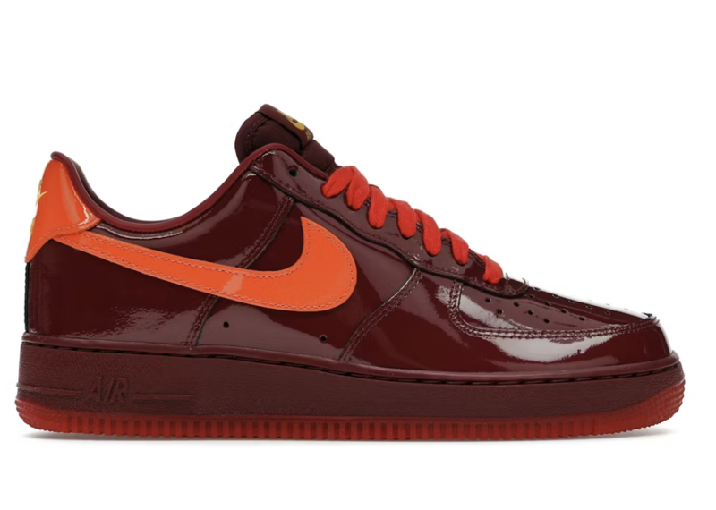 Nike Air Force 1 Dark Team Red Safety Orange