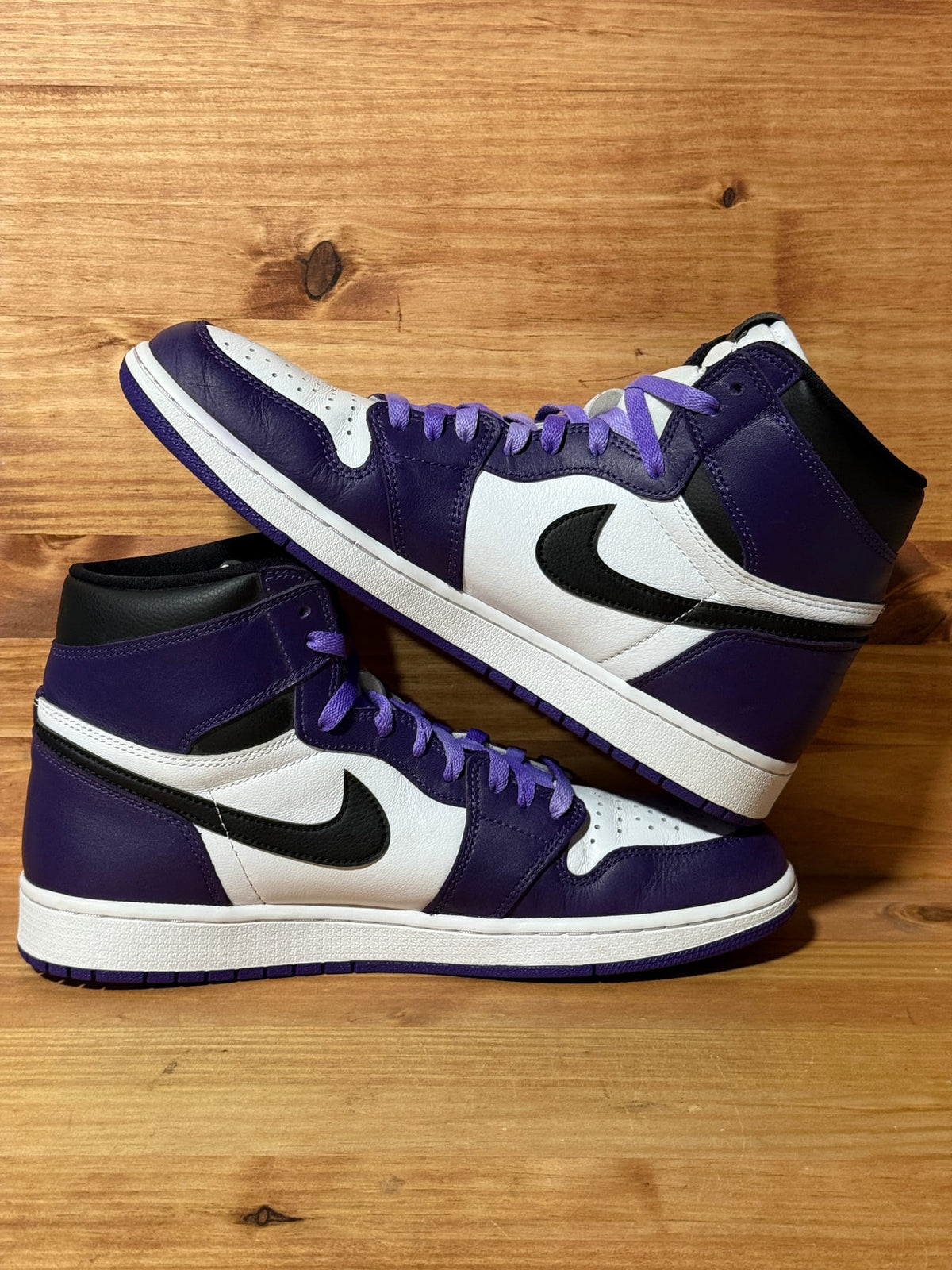 Jordan 1 Retro High Court Purple White - Size 12
