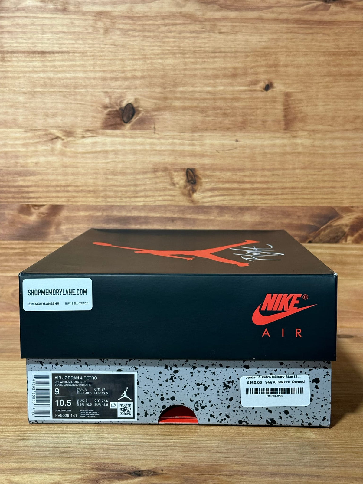 Jordan 4 Retro Military Blue (2024) - Size 9