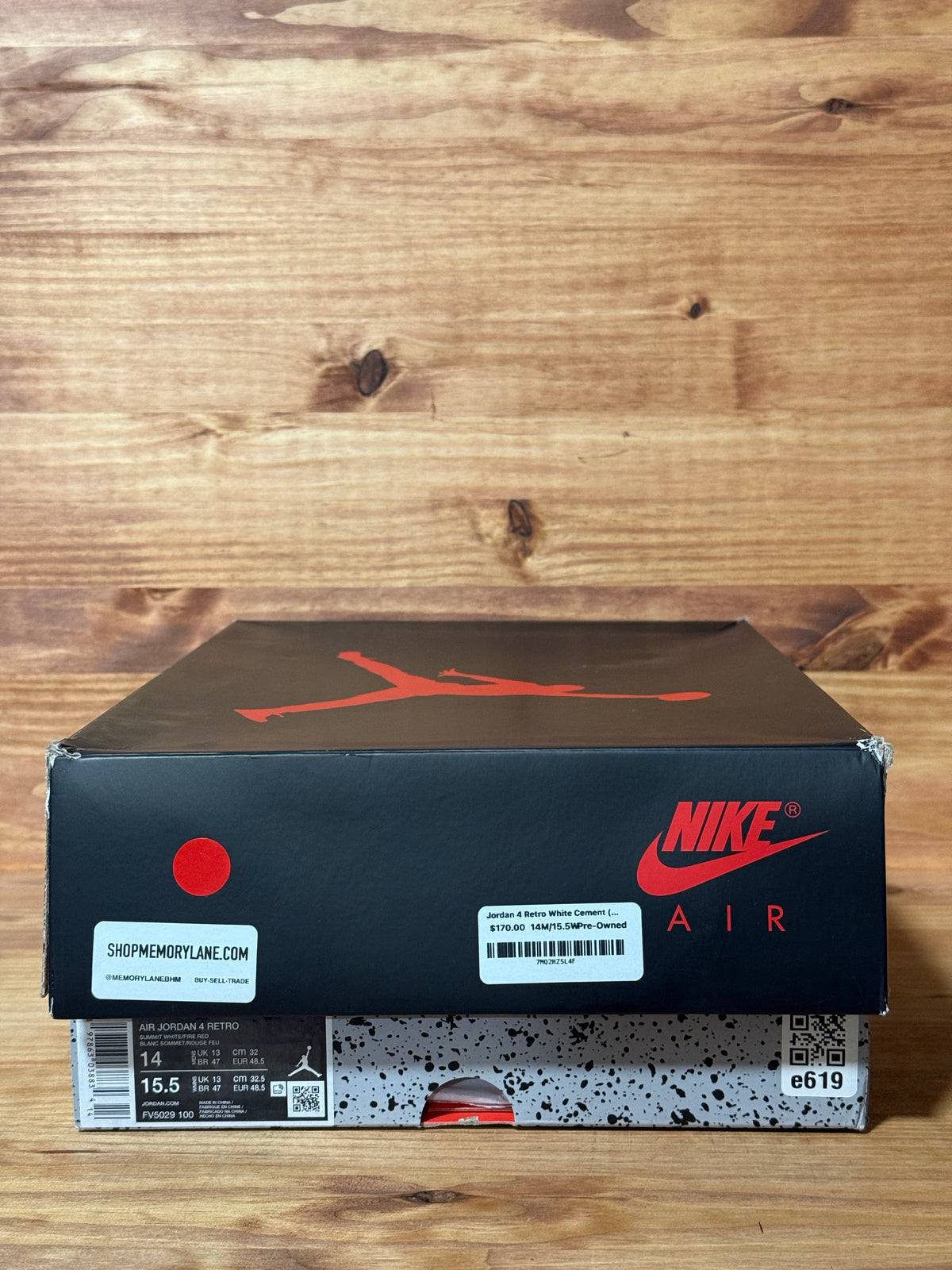 Jordan 4 Retro White Cement (2025) - Size 14