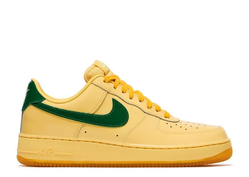 Nike Air Force 1 Low Patent Leather Topaz Gold Pine Green