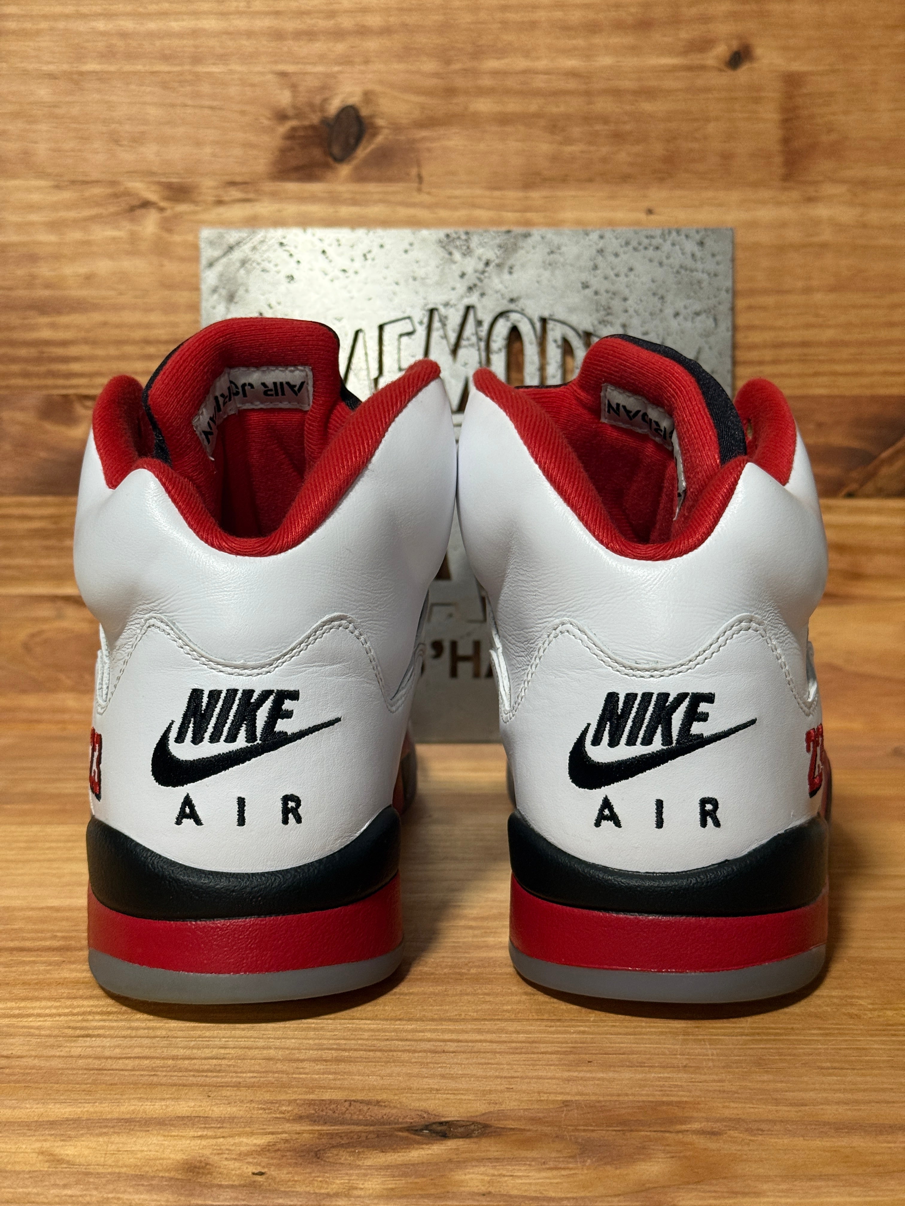 Jordan 5 Retro Fire Red Black Tongue (2025)