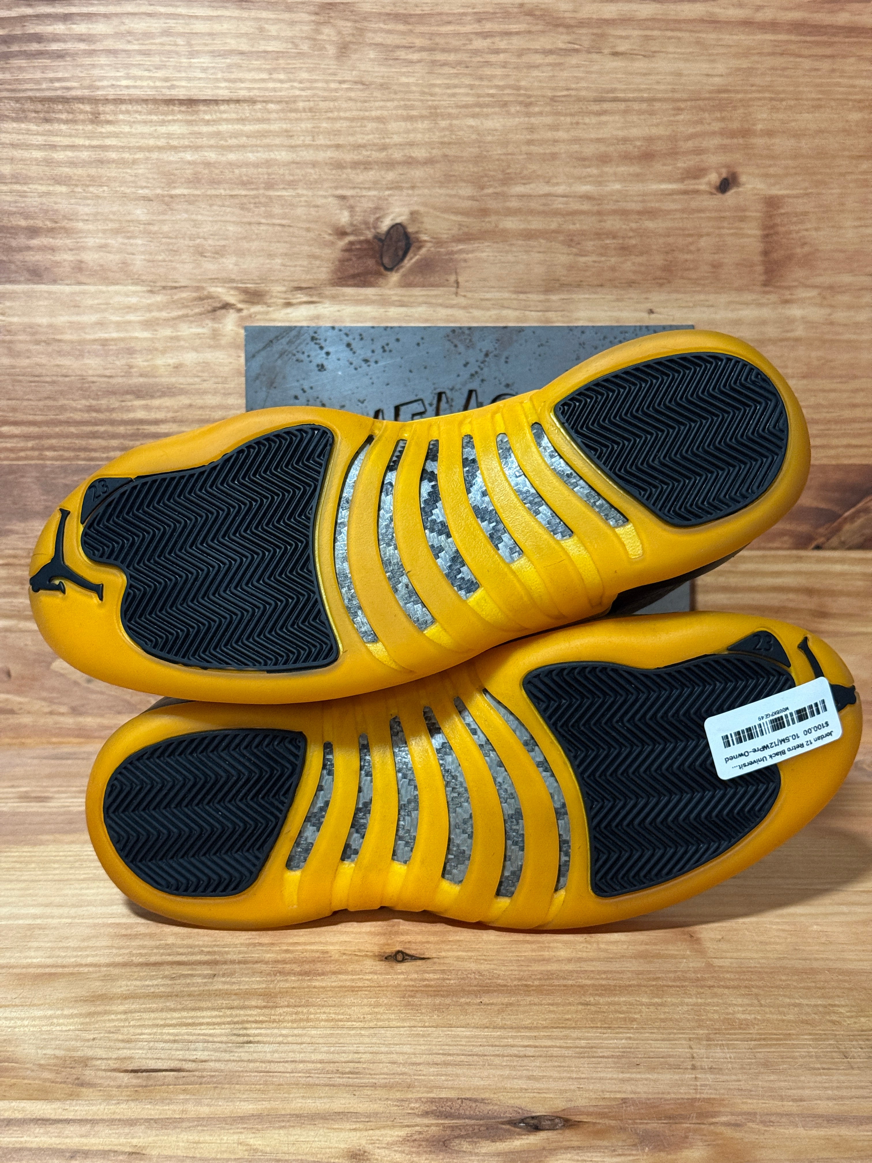 Jordan 12 Retro Black University Gold