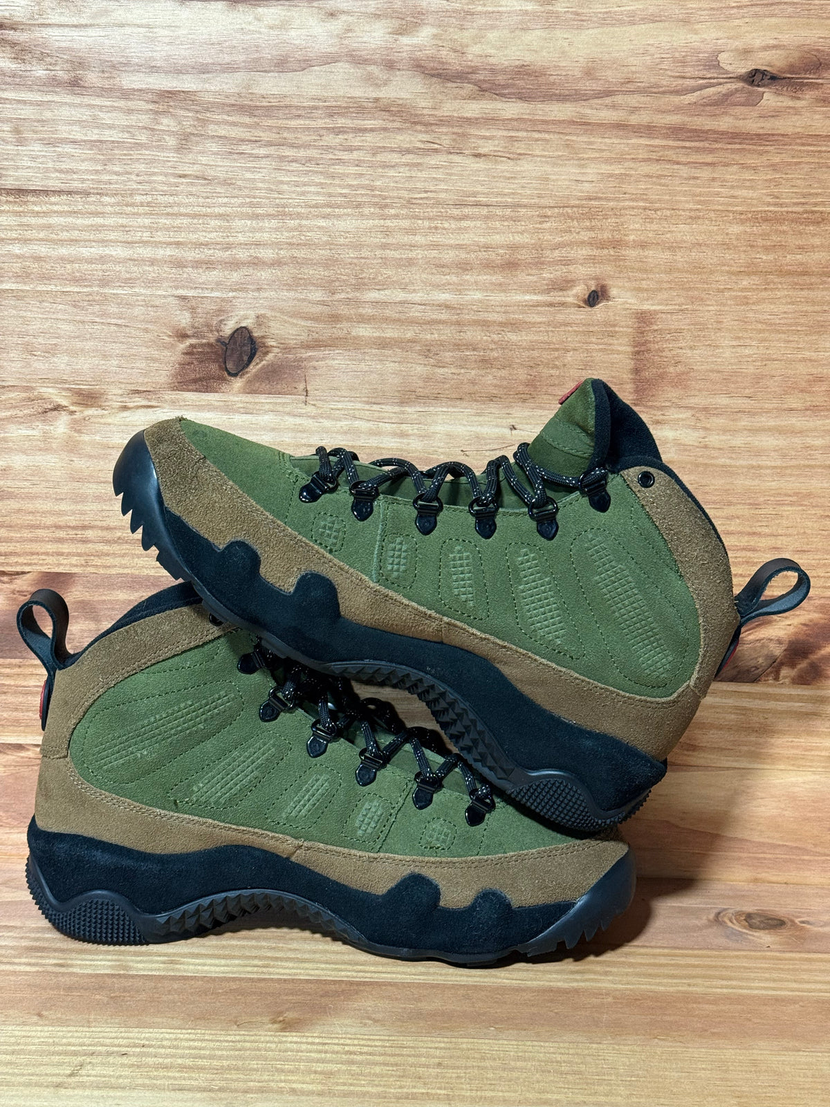 Jordan 9 Retro Boot NRG Military Brown Legion Green