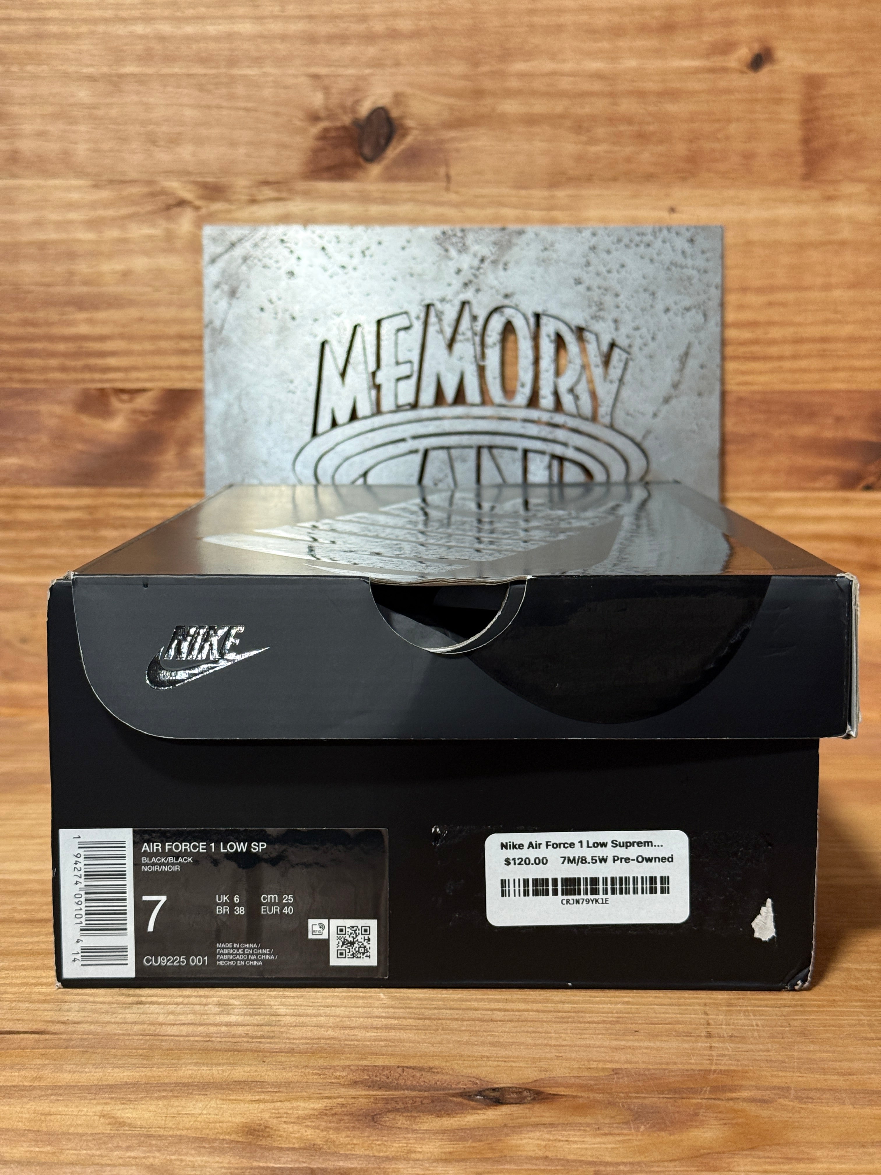 Nike Air Force 1 Low Supreme Black