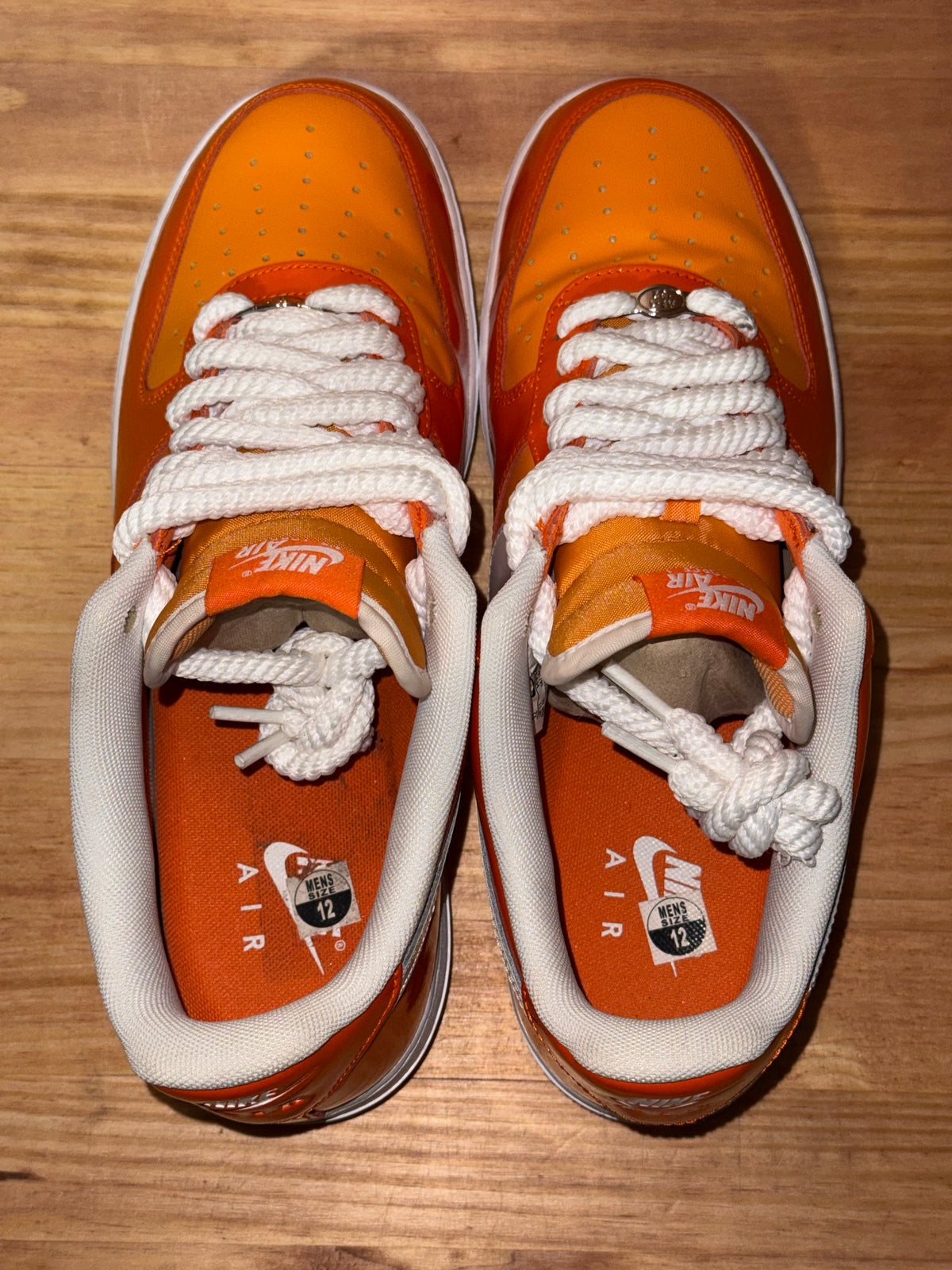 Nike Air Force 1 Low '07 Orange White Patent