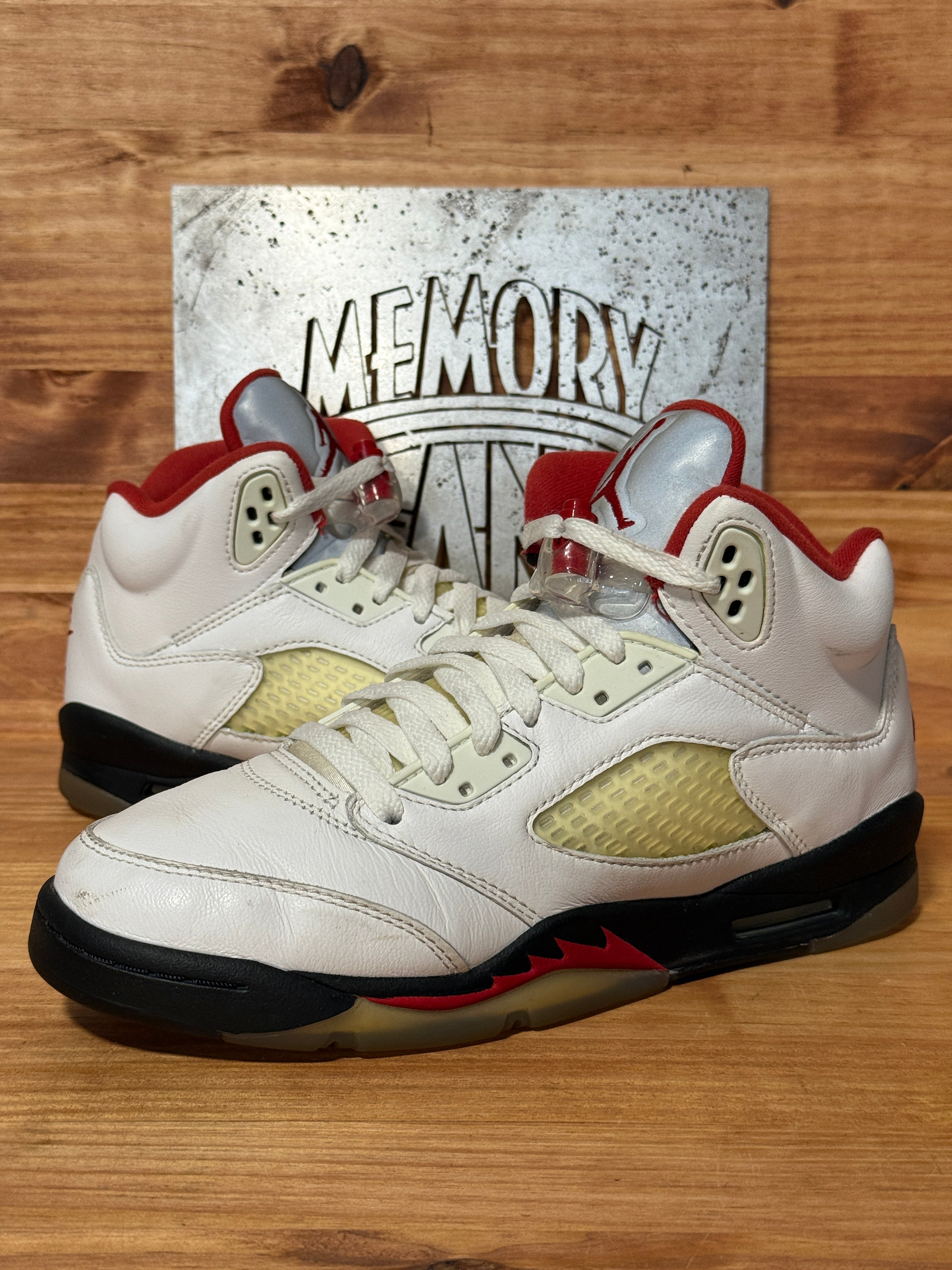 Jordan 5 Retro Fire Red Silver Tongue (2020) (GS)