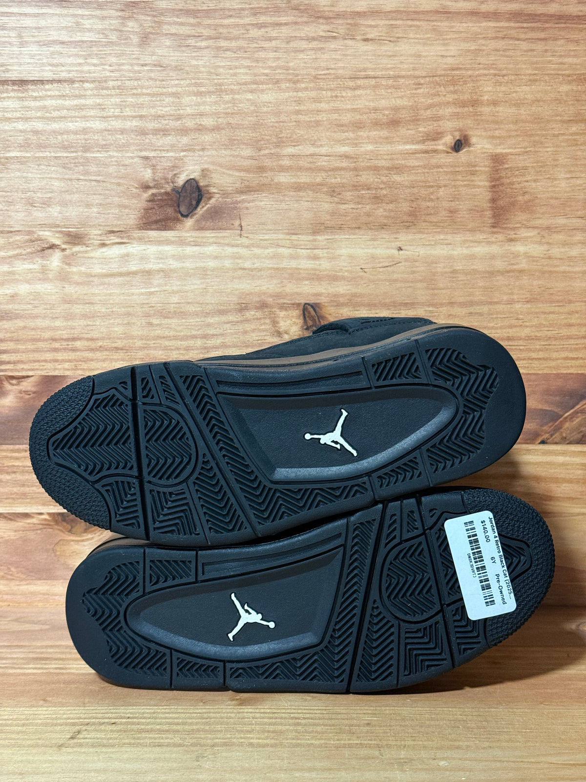 Jordan 4 Retro Black Cat (2025) (GS) - Size 6Y