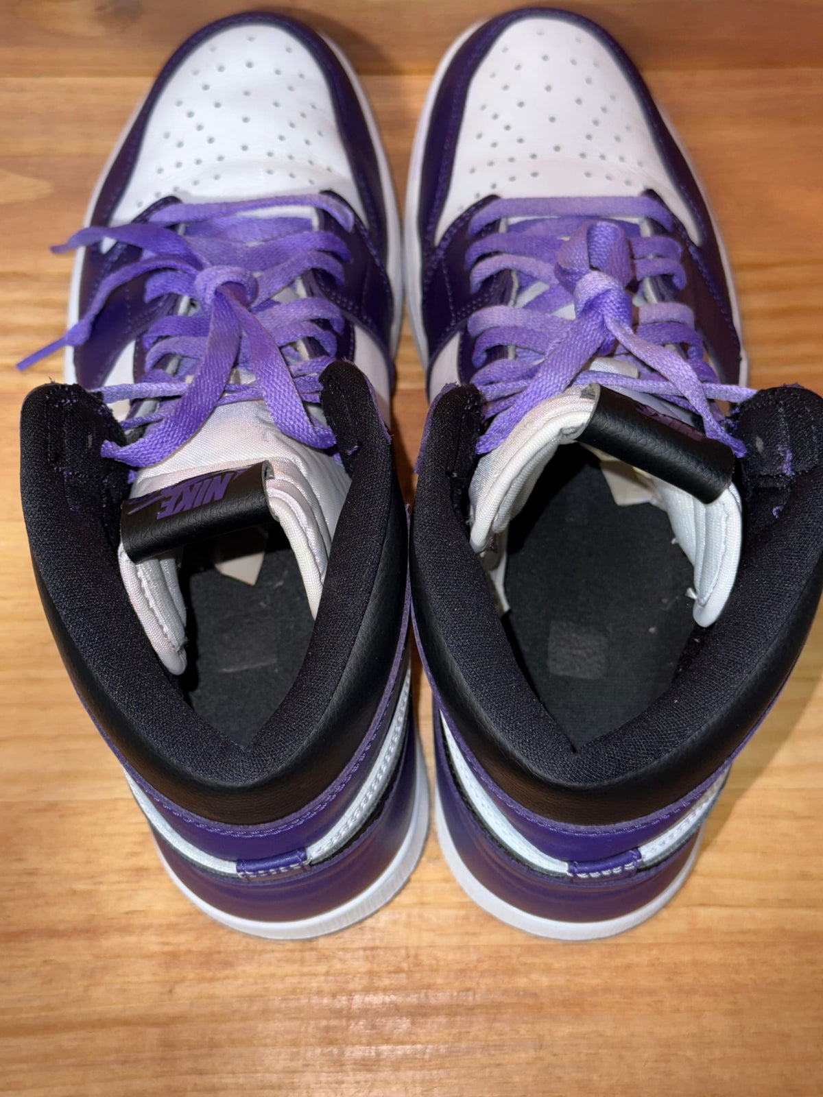 Jordan 1 Retro High Court Purple White - Size 12
