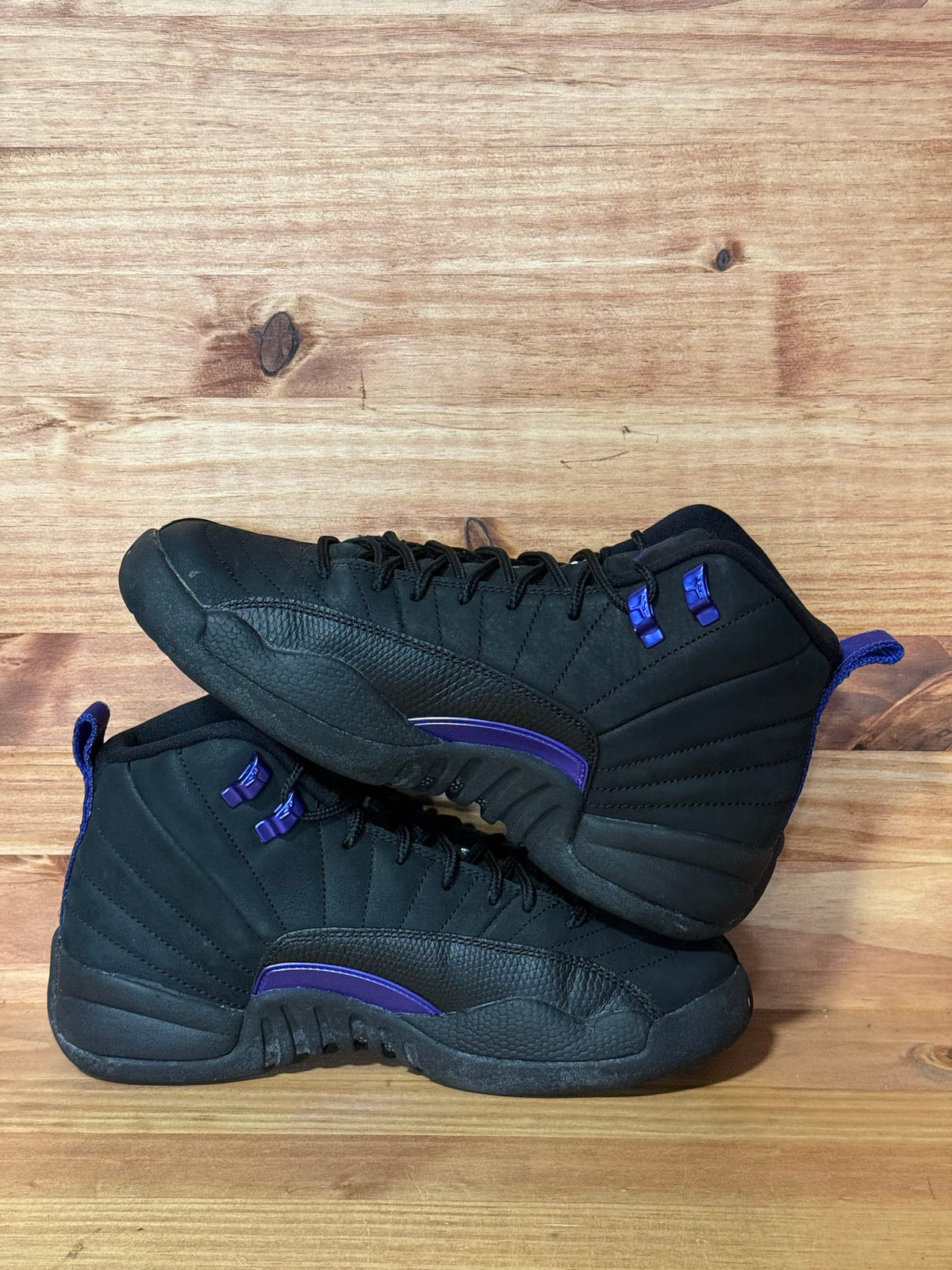 Jordan 12 Retro Black Dark Concord (GS) - Size 6Y