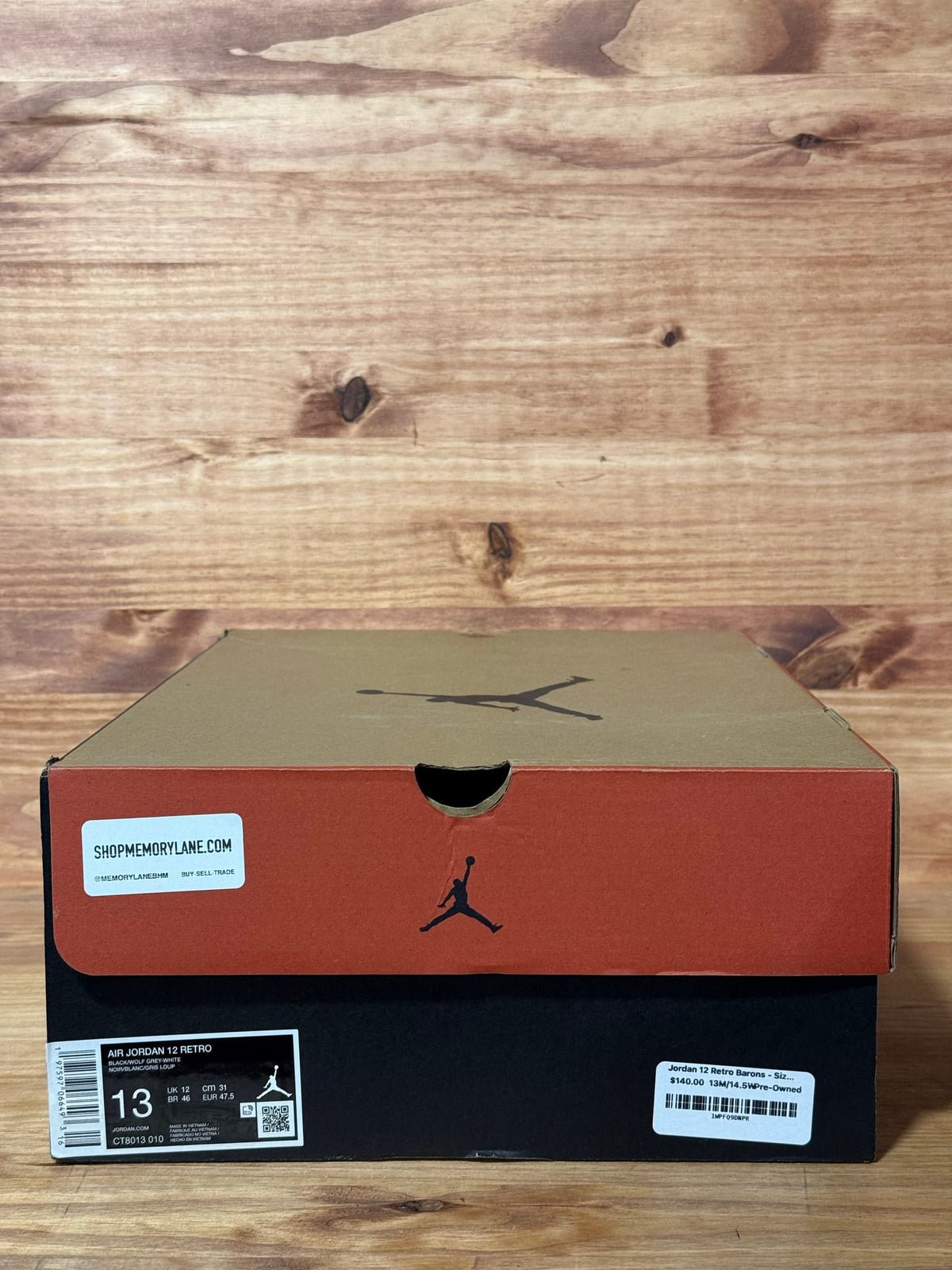 Jordan 12 Retro Barons - Size 13