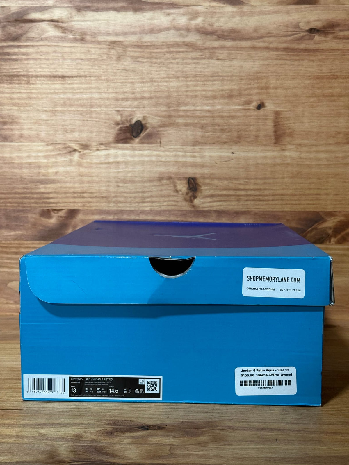 Jordan 6 Retro Aqua - Size 13