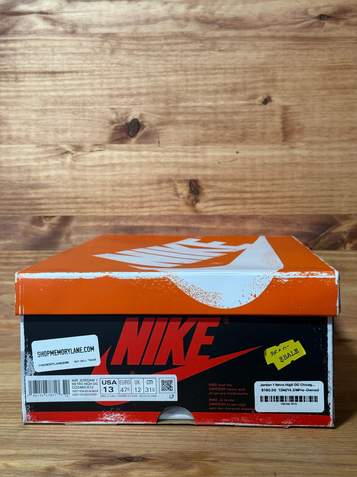 Jordan 1 Retro High OG Chicago Lost and Found - Size 13