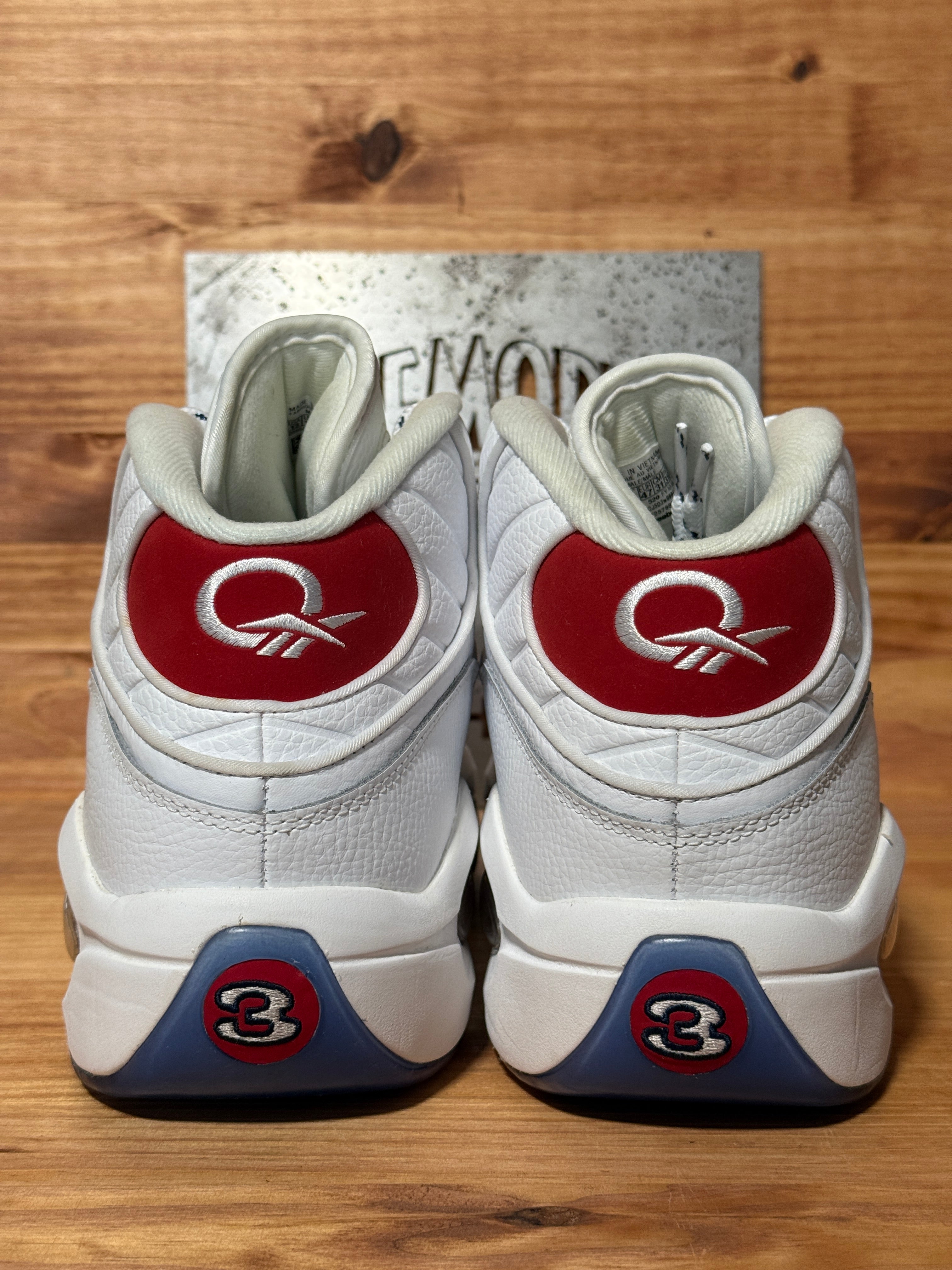 Reebok Question Mid Red Toe 25th Anniversary