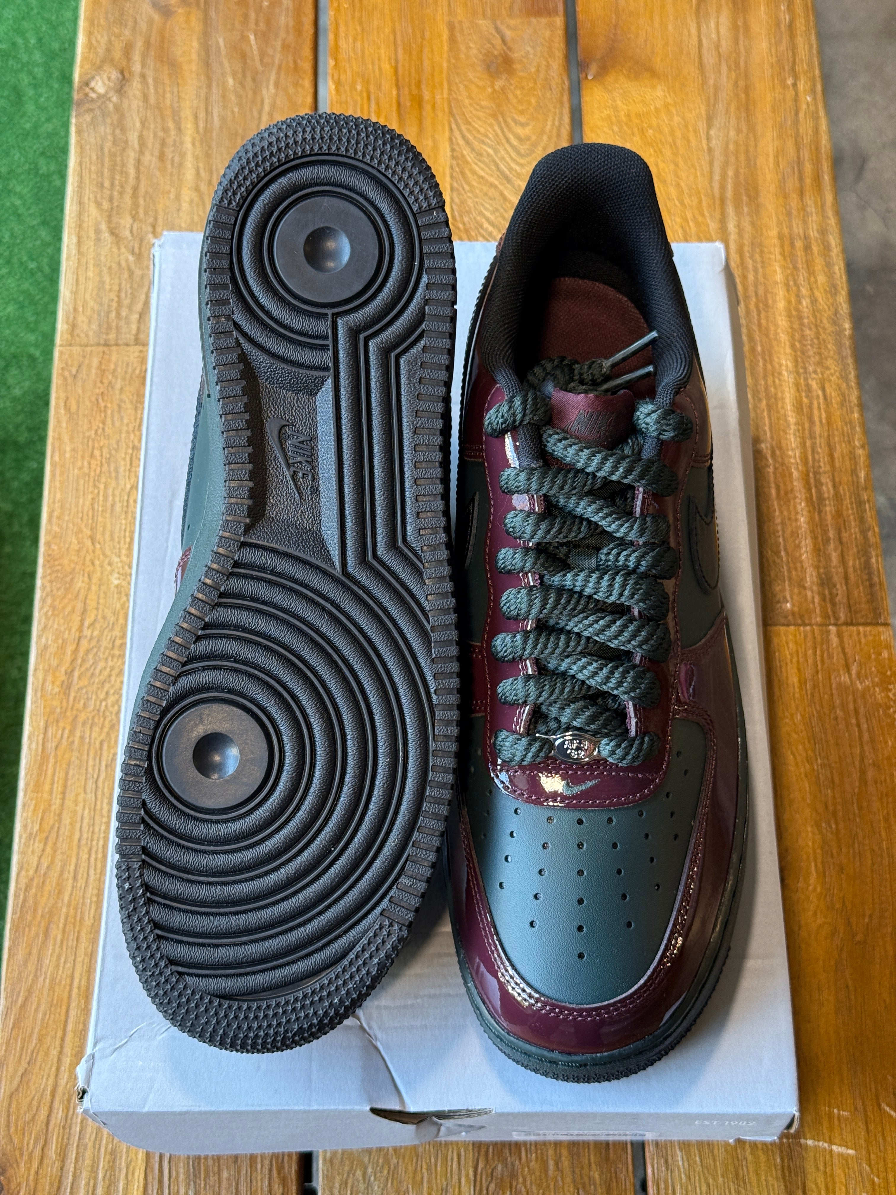 Nike Air Force 1 Low '07 LV8 Patent Leather Beef And Broccoli