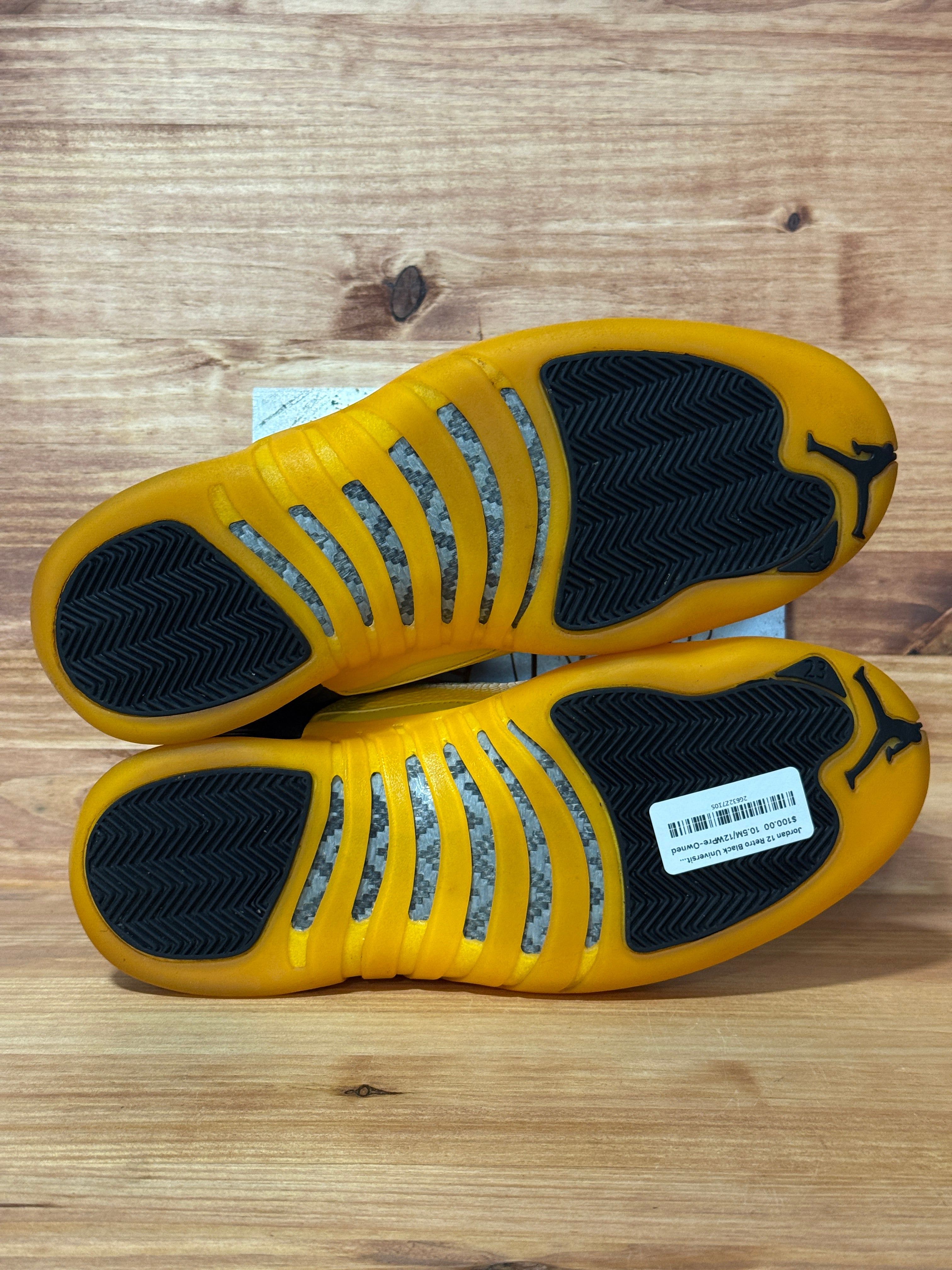 Jordan 12 Retro Black University Gold