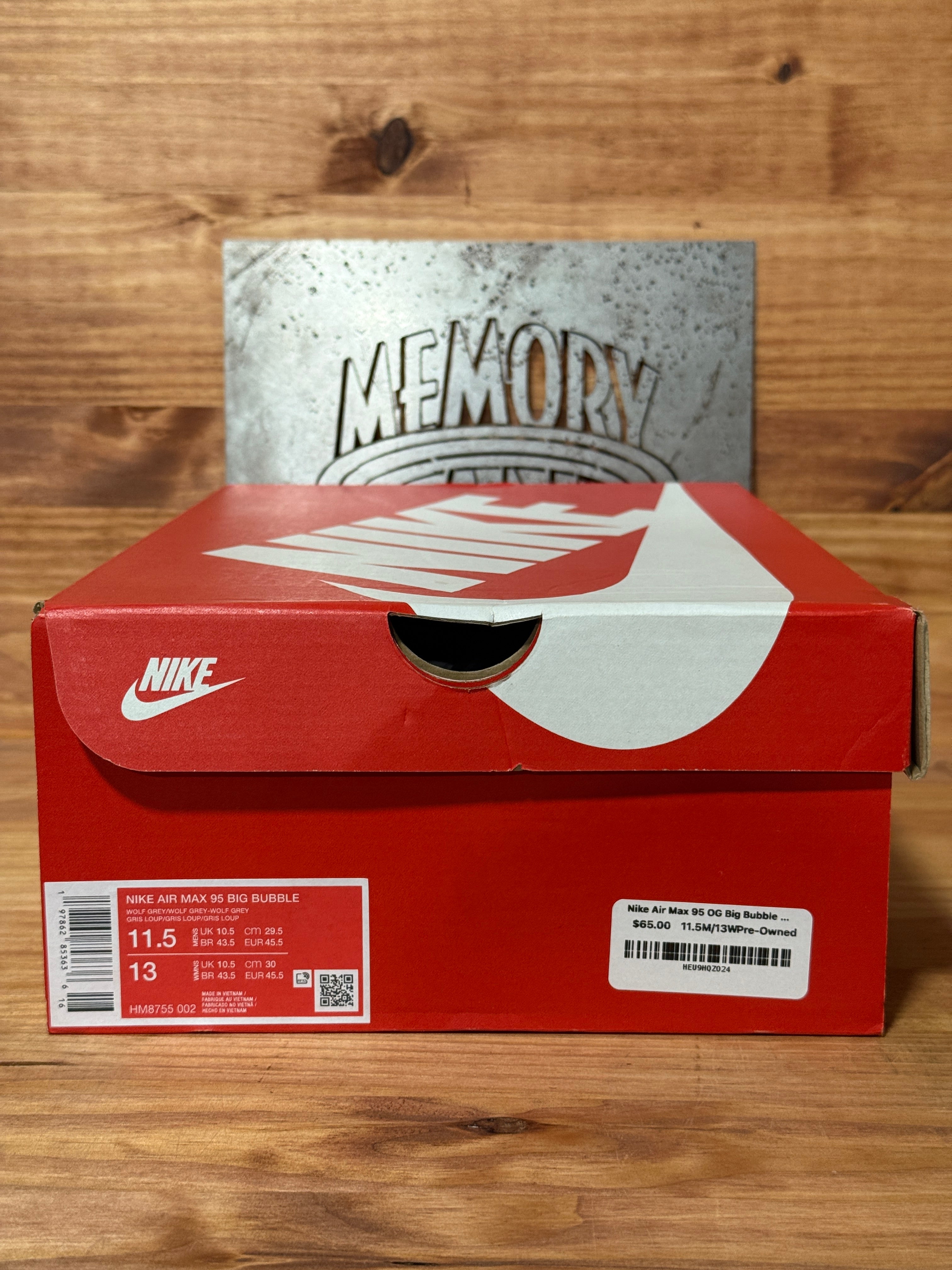 Nike Air Max 95 OG Big Bubble Wolf Grey