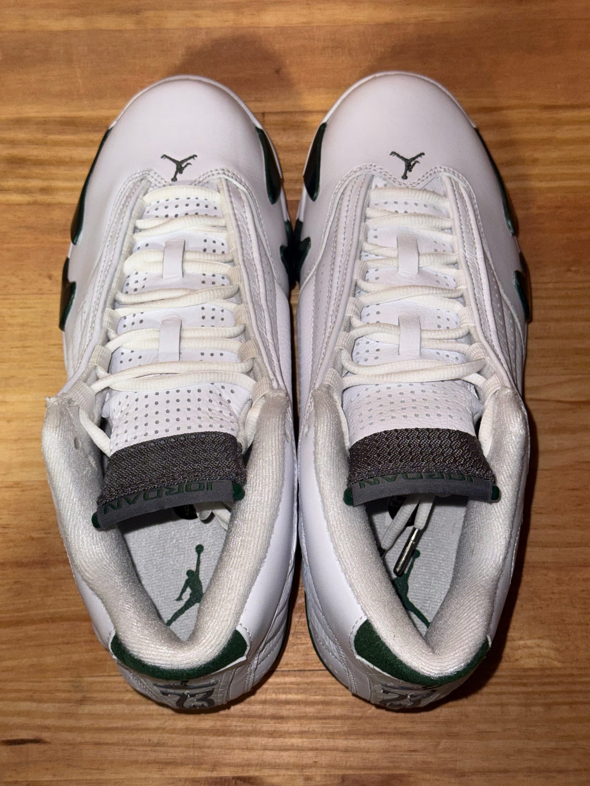 Jordan 14 Retro White Forest Green (2026) - Size 9.5