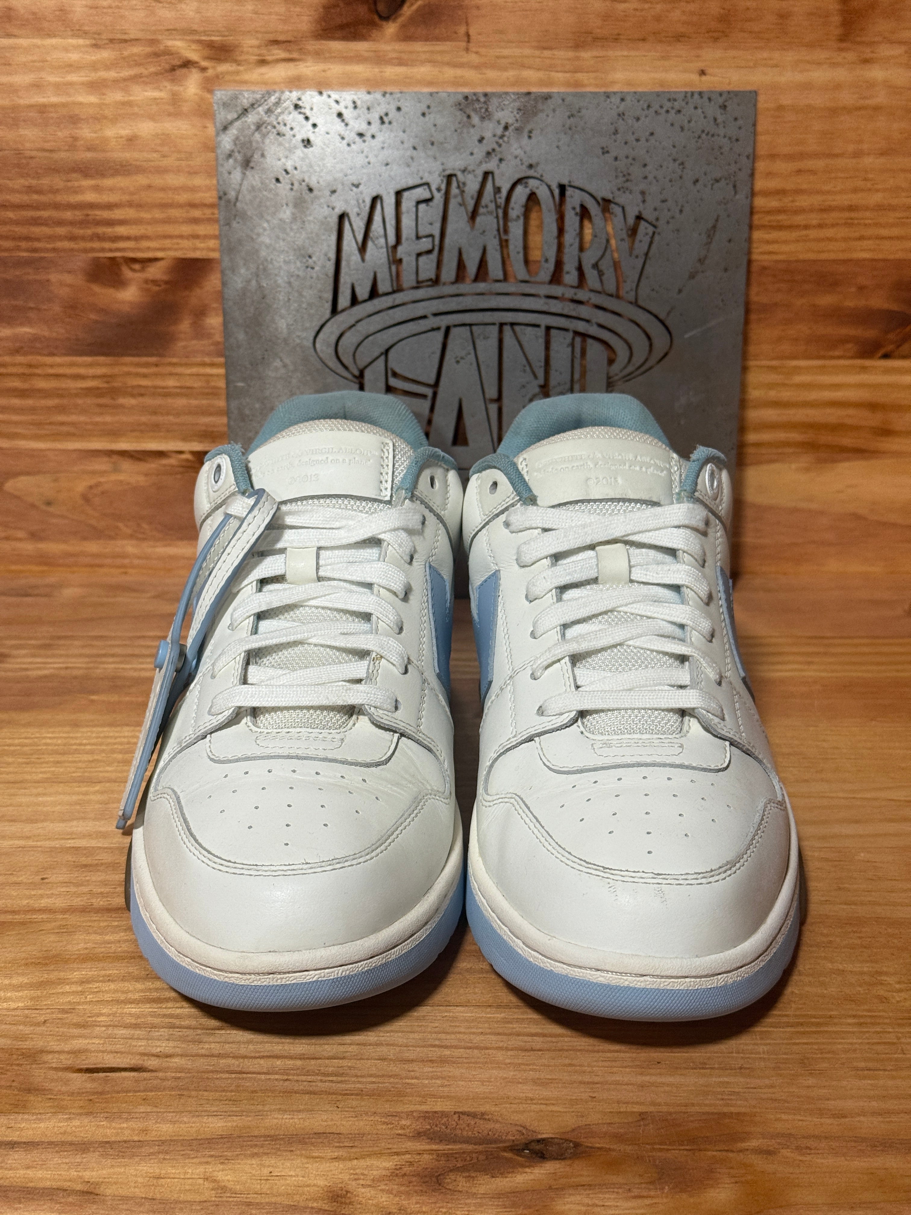 OFF-WHITE Out Of Office OOO Low Tops White Light Blue (2023)