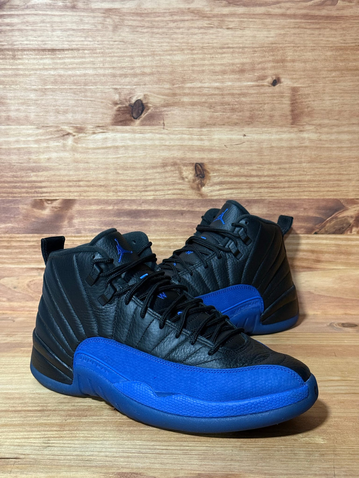 Jordan 12 Retro Black Game Royal - Size 9