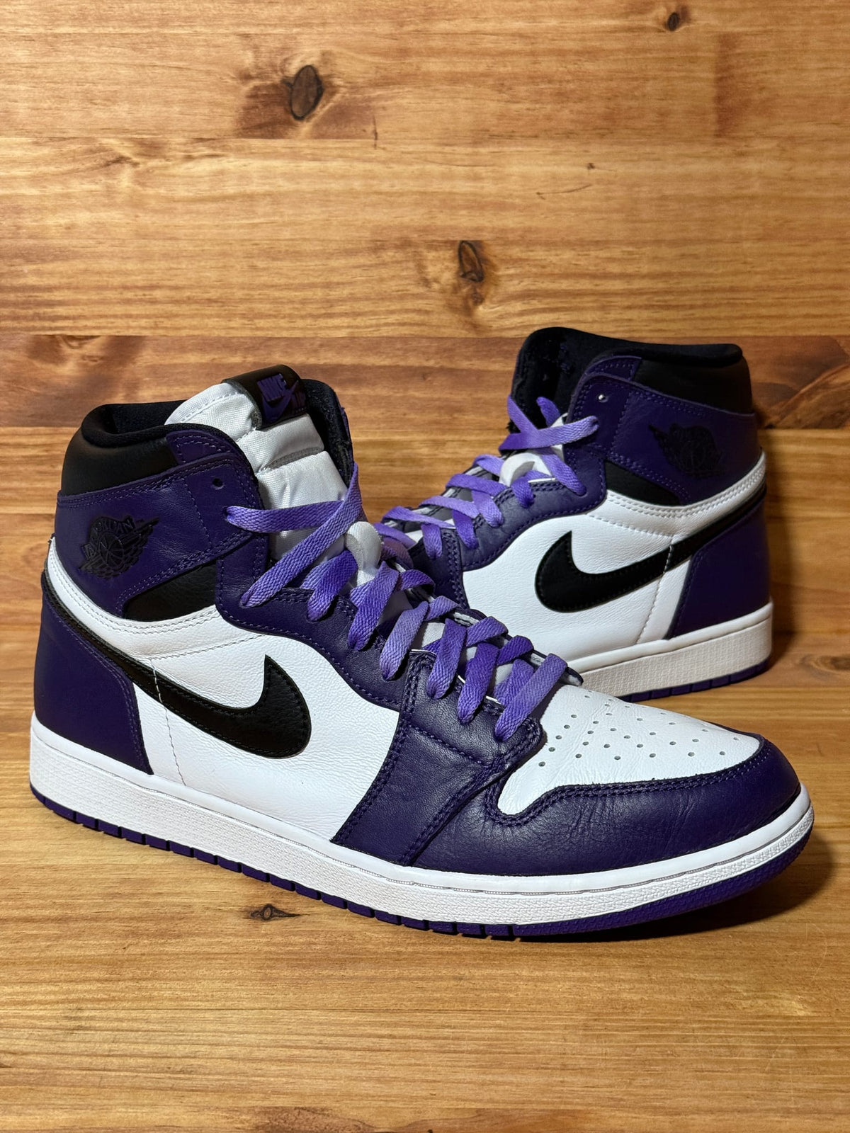 Jordan 1 Retro High Court Purple White - Size 12