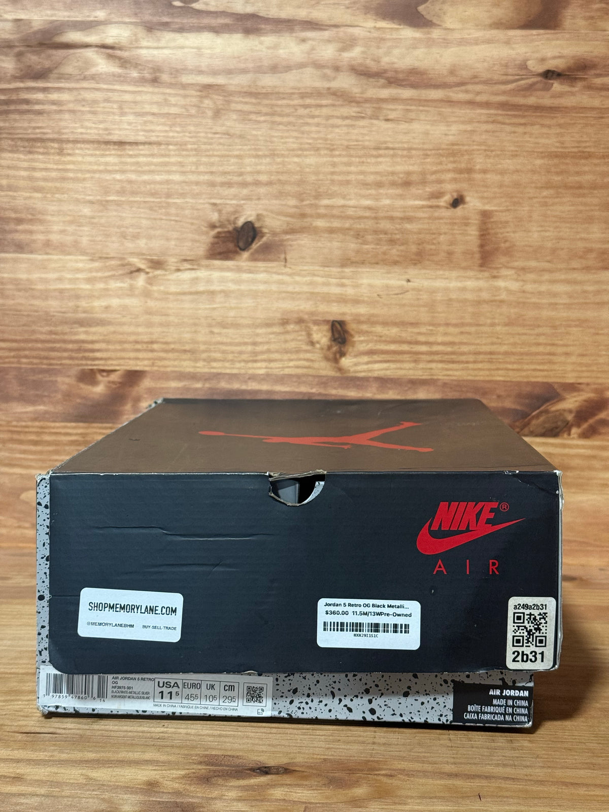 Jordan 5 Retro OG Black Metallic Reimagined